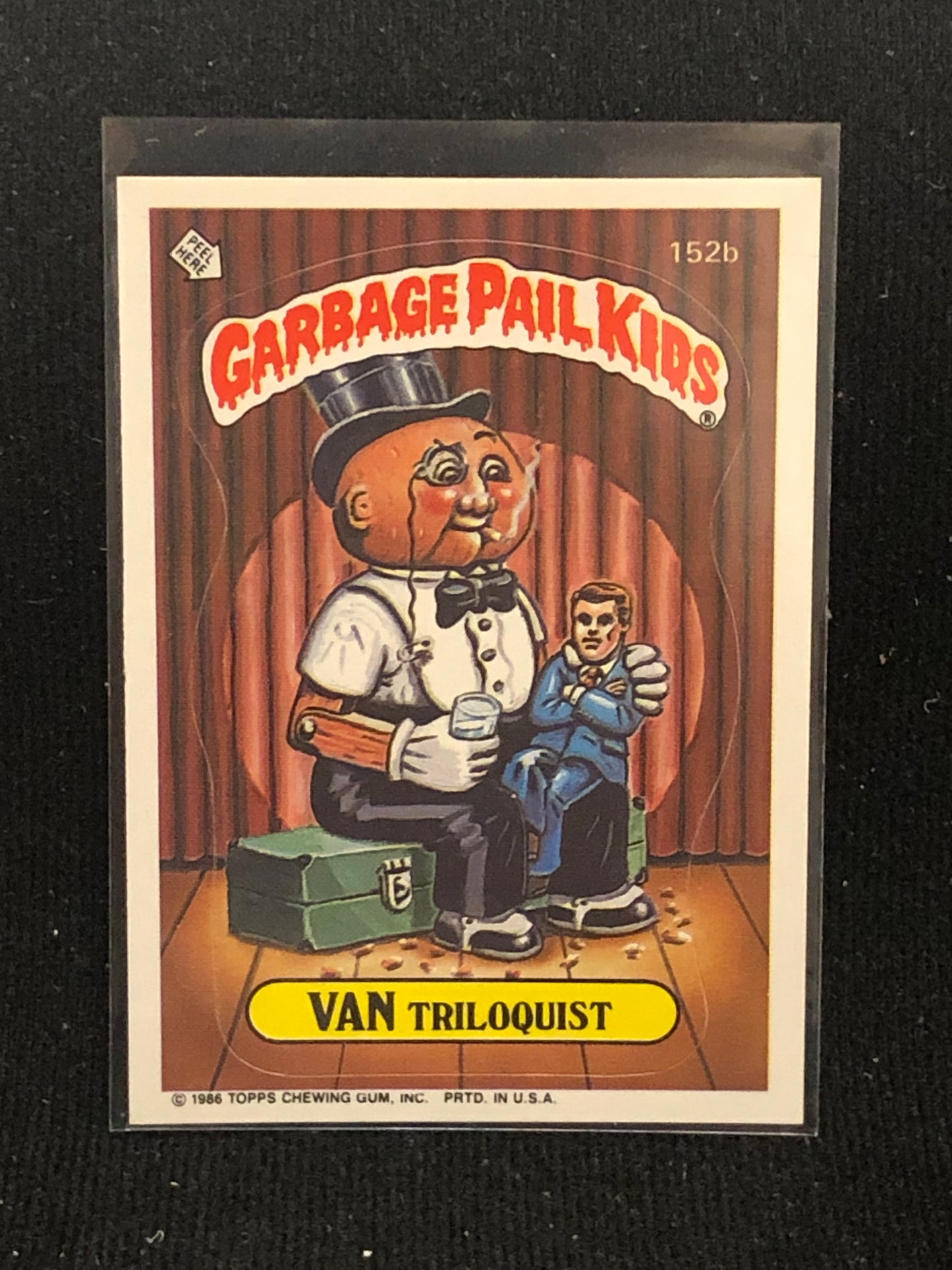 Garbage Pail Kids Original Series 4 (os4) 152b Van Triloquist