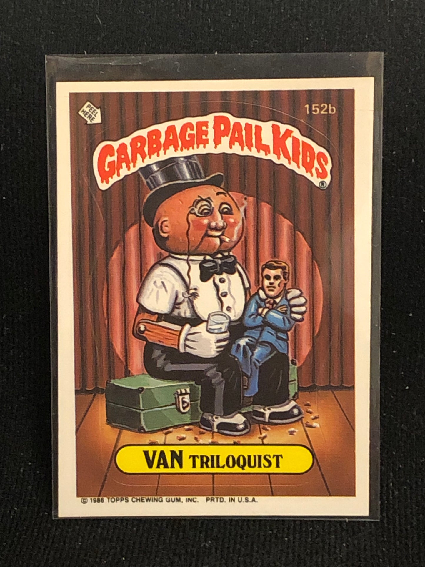 Garbage Pail Kids Original Series 4 (os4) 152b Van Triloquist