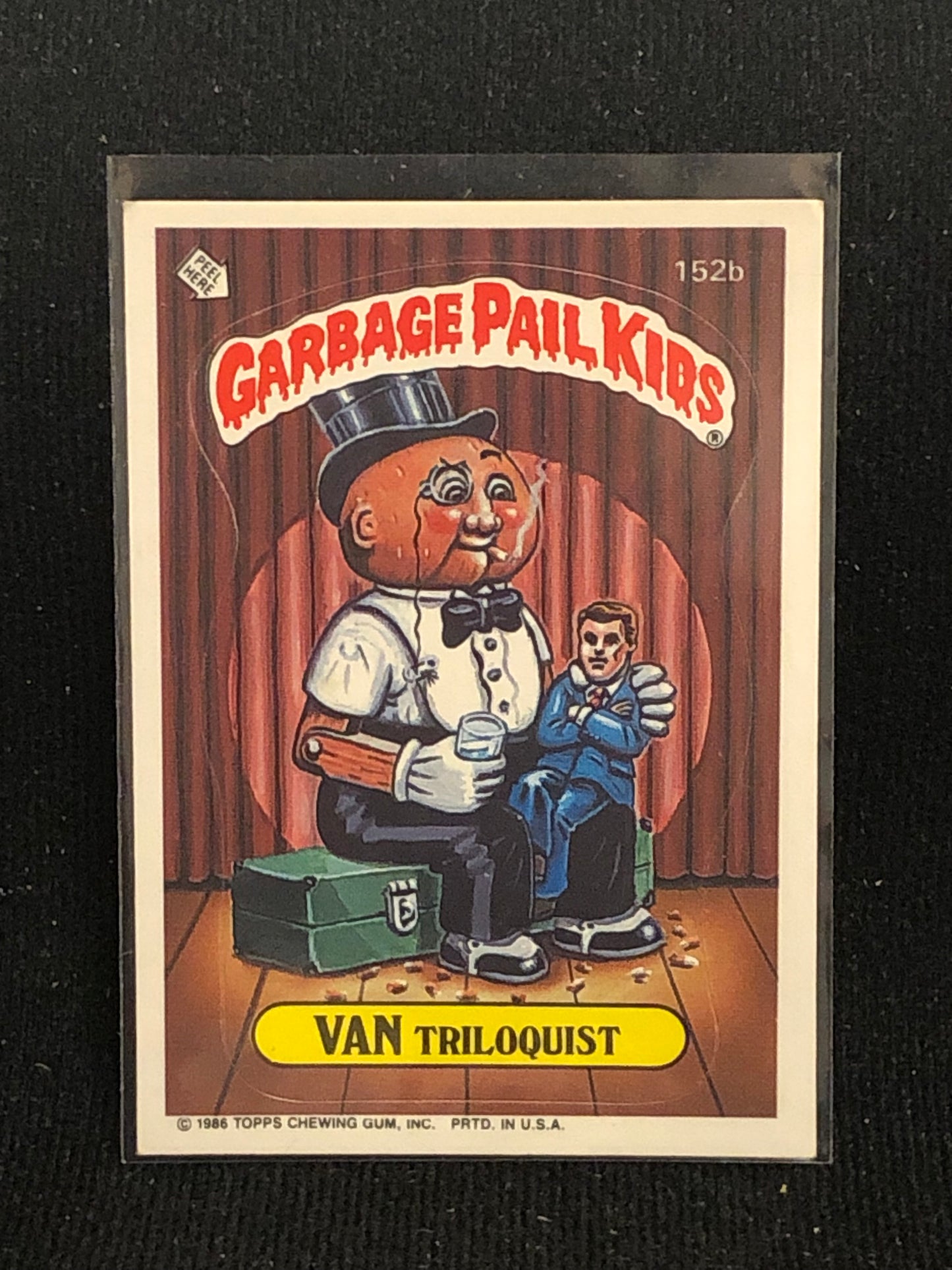 Garbage Pail Kids Original Series 4 (os4) 152b Van Triloquist