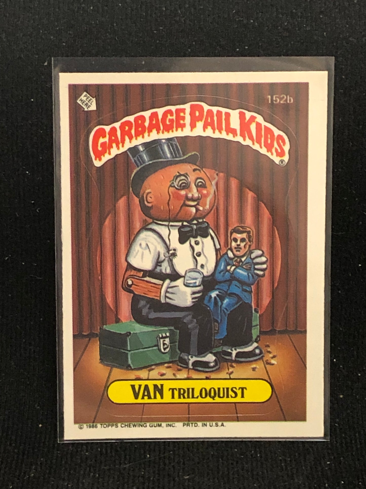 Garbage Pail Kids Original Series 4 (os4) 152b Van Triloquist