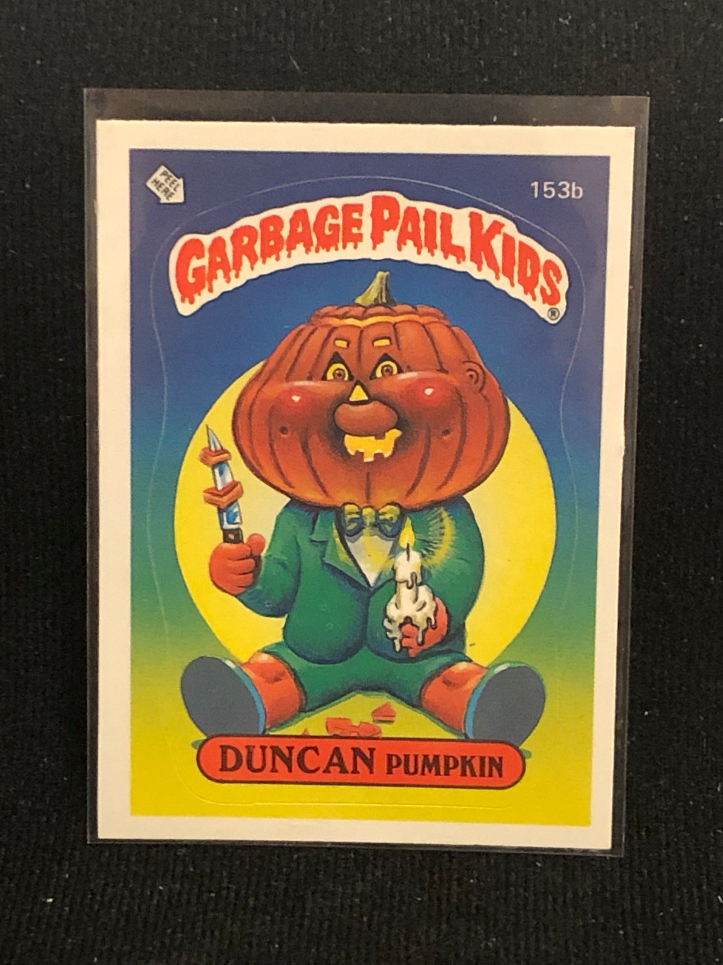 Garbage Pail Kids Original Series 4 (os4) 153b Duncan Pumpkin