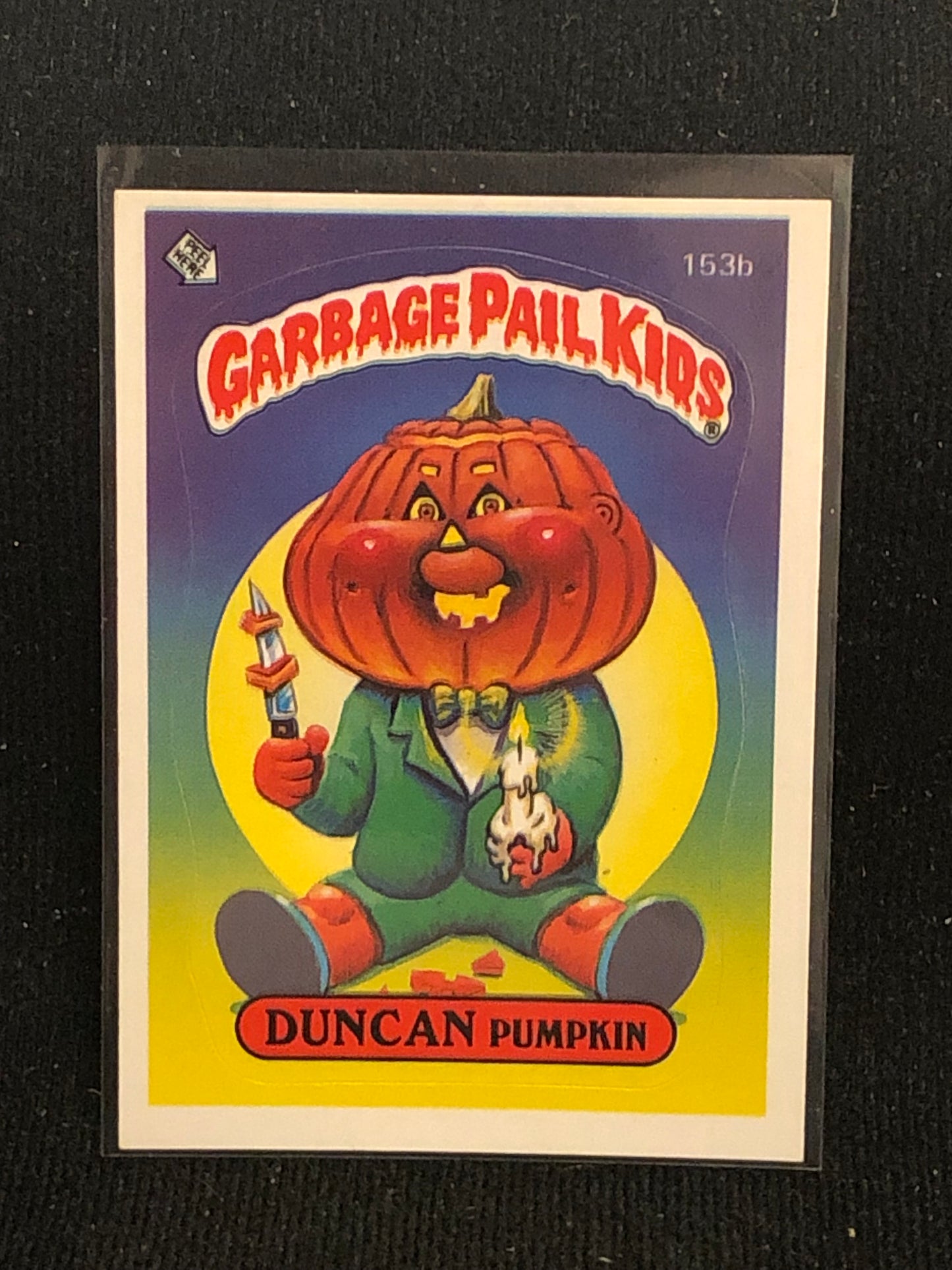 Garbage Pail Kids Original Series 4 (os4) 153b Duncan Pumpkin