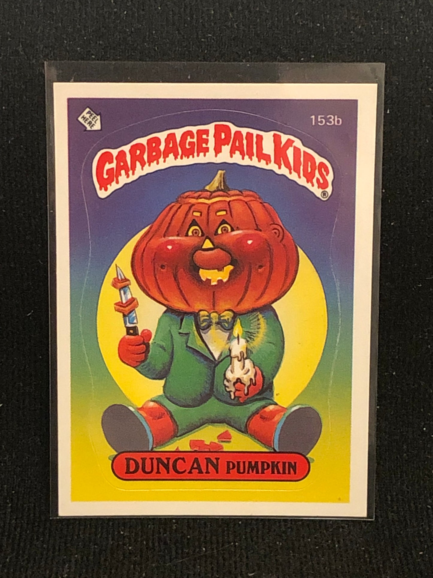 Garbage Pail Kids Original Series 4 (os4) 153b Duncan Pumpkin