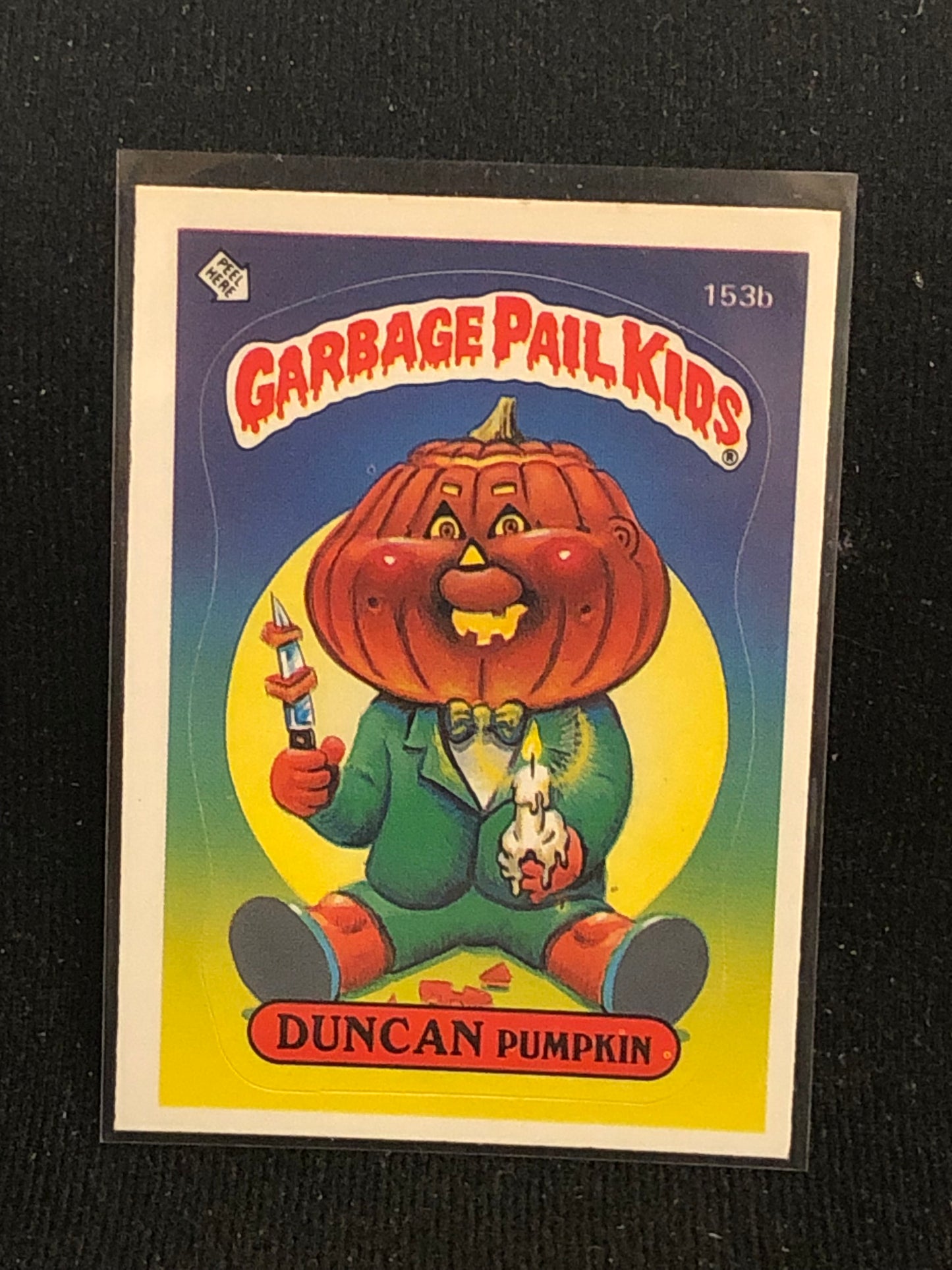 Garbage Pail Kids Original Series 4 (os4) 153b Duncan Pumpkin