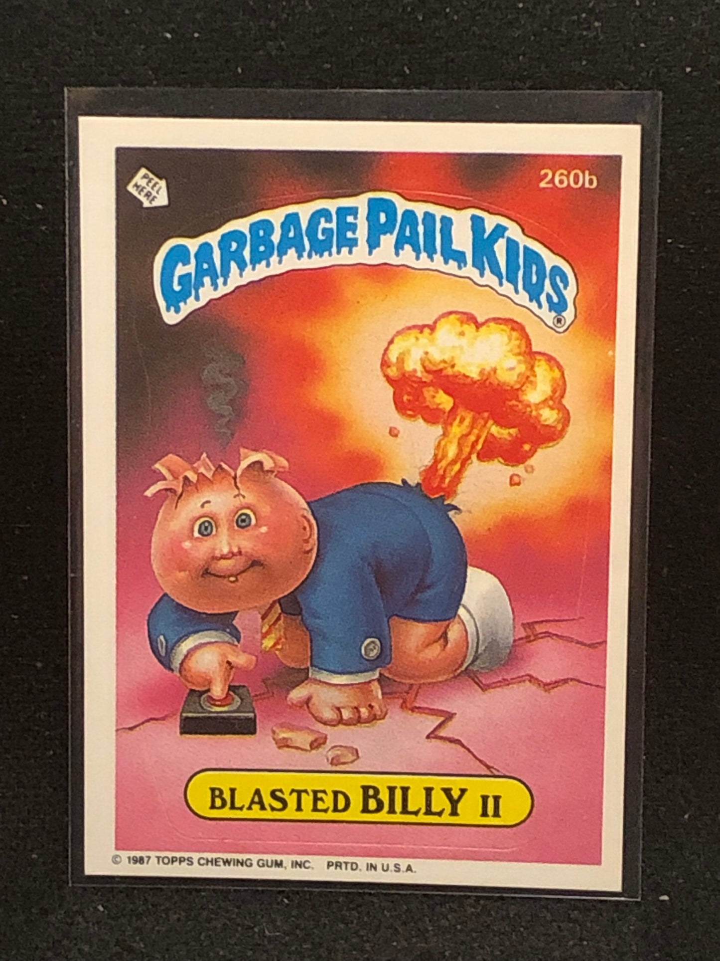 Garbage Pail Kids Original Series 7 (os7) 260b Blasted Billy II