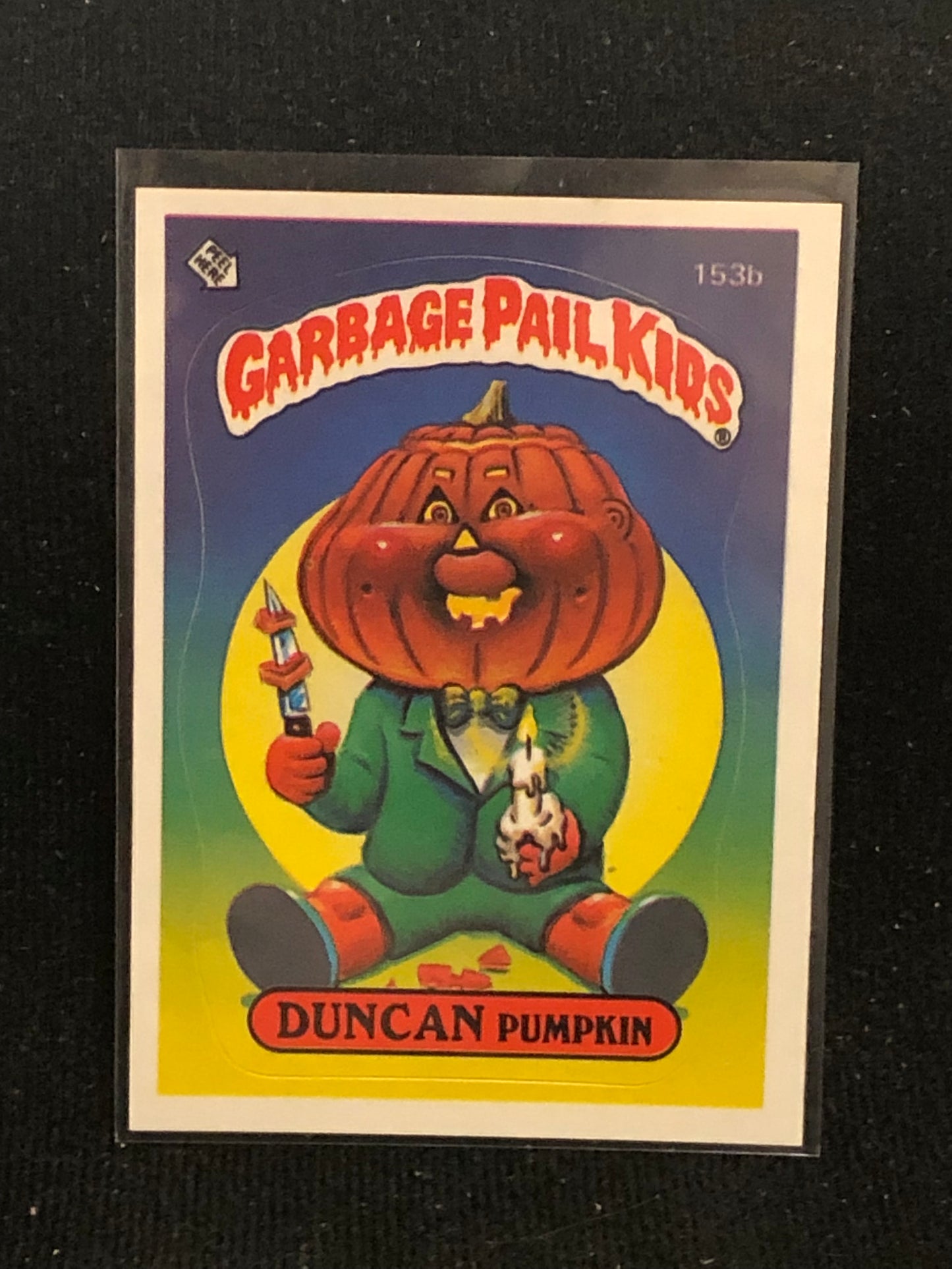 Garbage Pail Kids Original Series 4 (os4) 153b Duncan Pumpkin