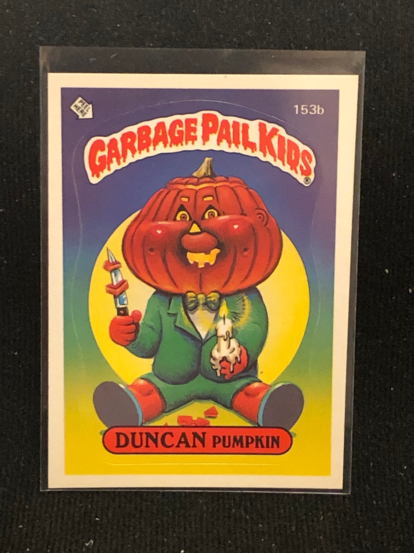 Garbage Pail Kids Original Series 4 (os4) 153b Duncan Pumpkin