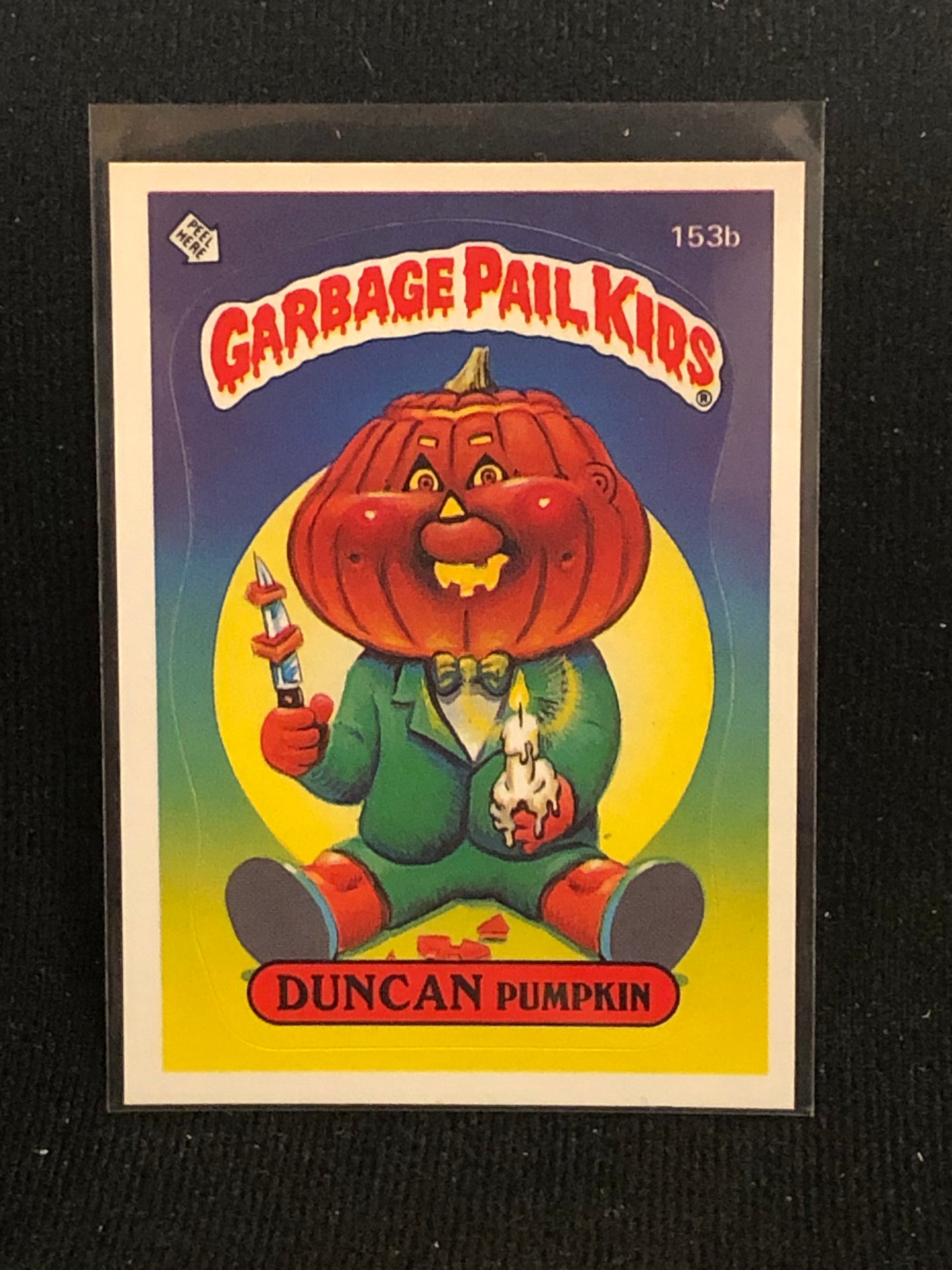 Garbage Pail Kids Original Series 4 (os4) 153b Duncan Pumpkin