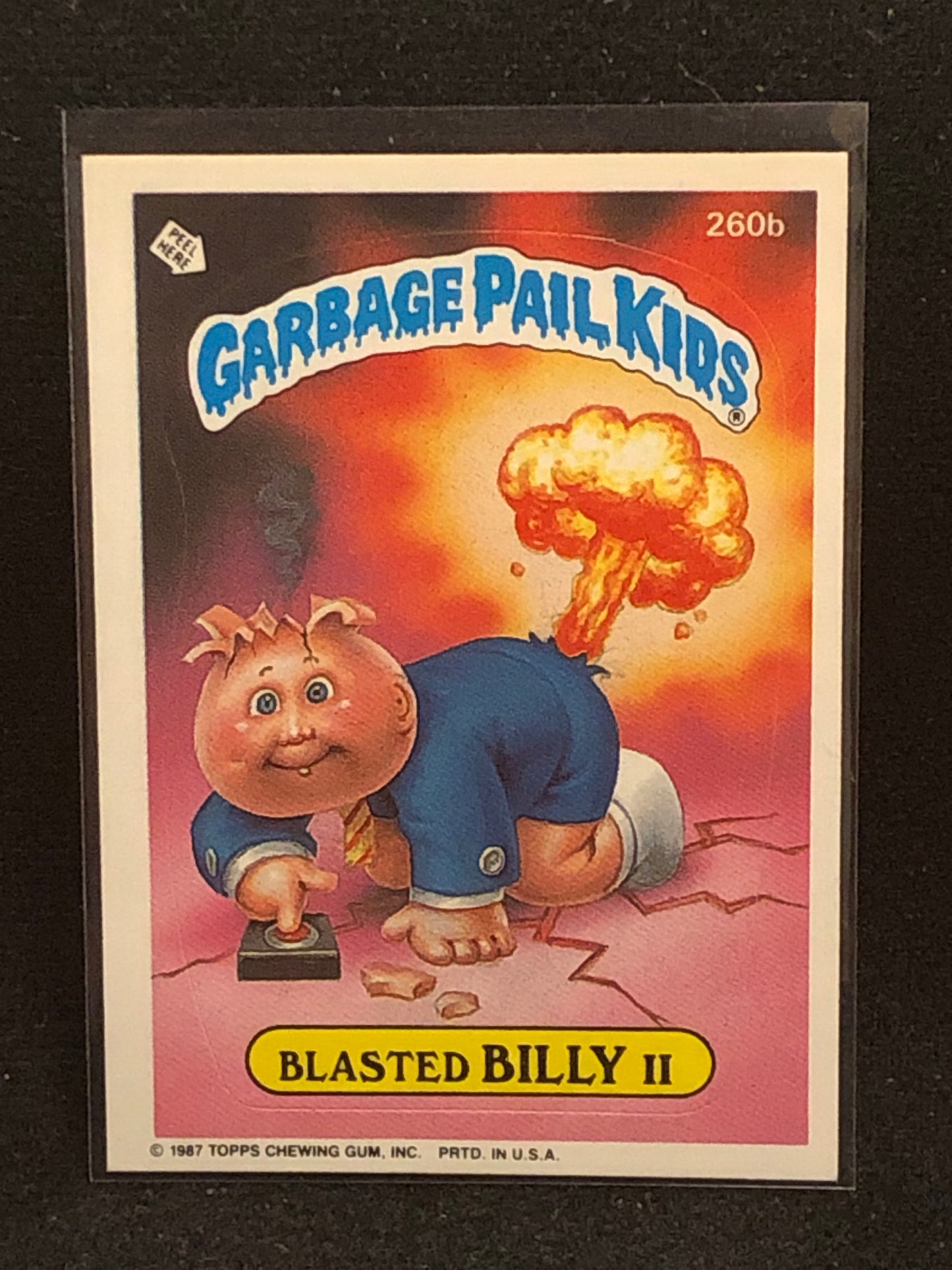 Garbage Pail Kids Original Series 7 (os7) 260b Blasted Billy II