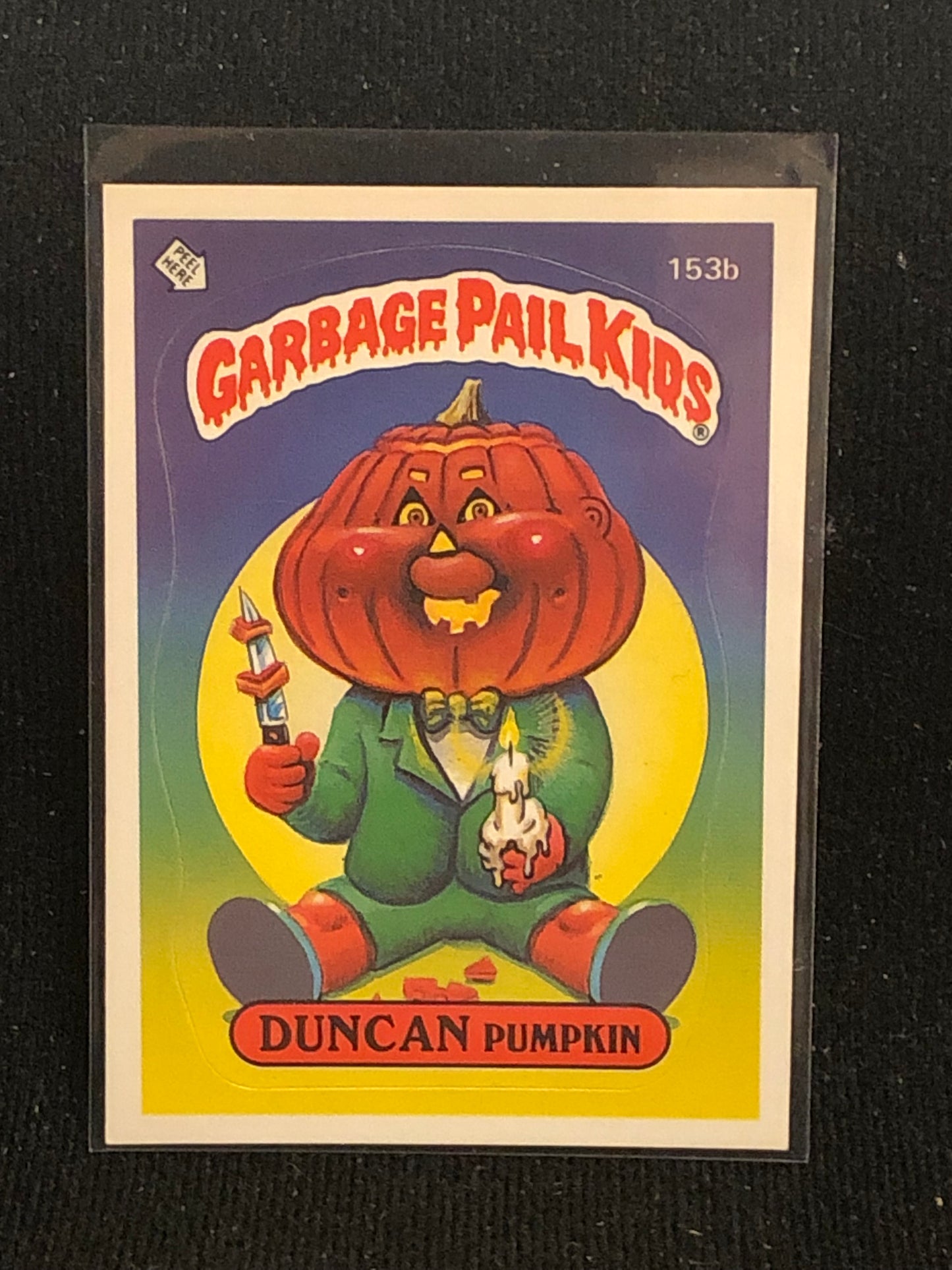 Garbage Pail Kids Original Series 4 (os4) 153b Duncan Pumpkin