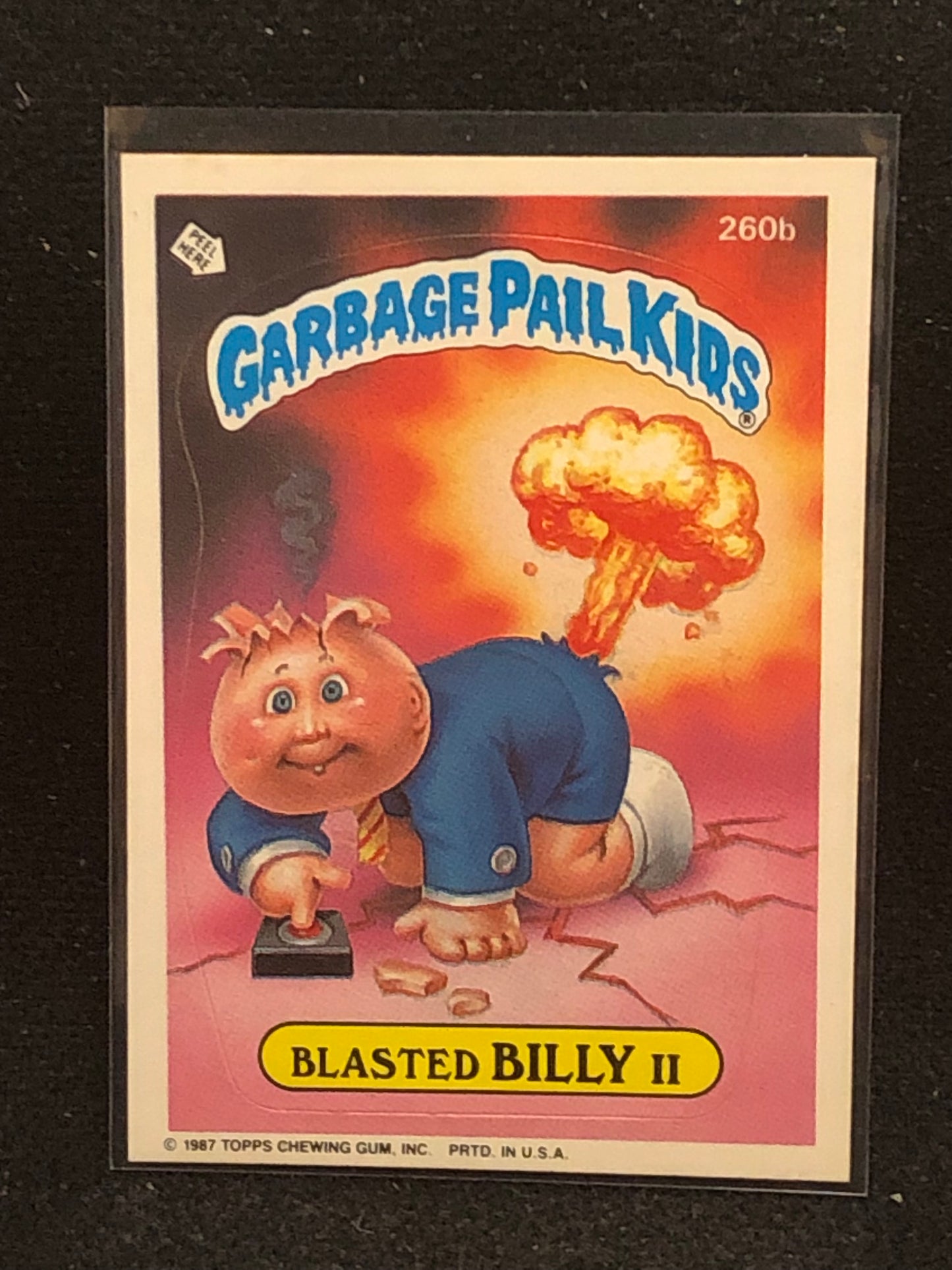 Garbage Pail Kids Original Series 7 (os7) 260b Blasted Billy II