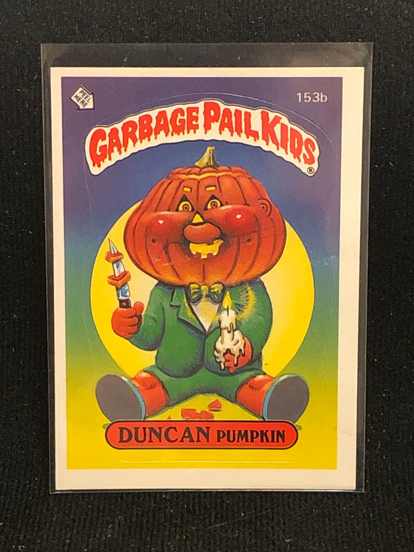 Garbage Pail Kids Original Series 4 (os4) 153b Duncan Pumpkin