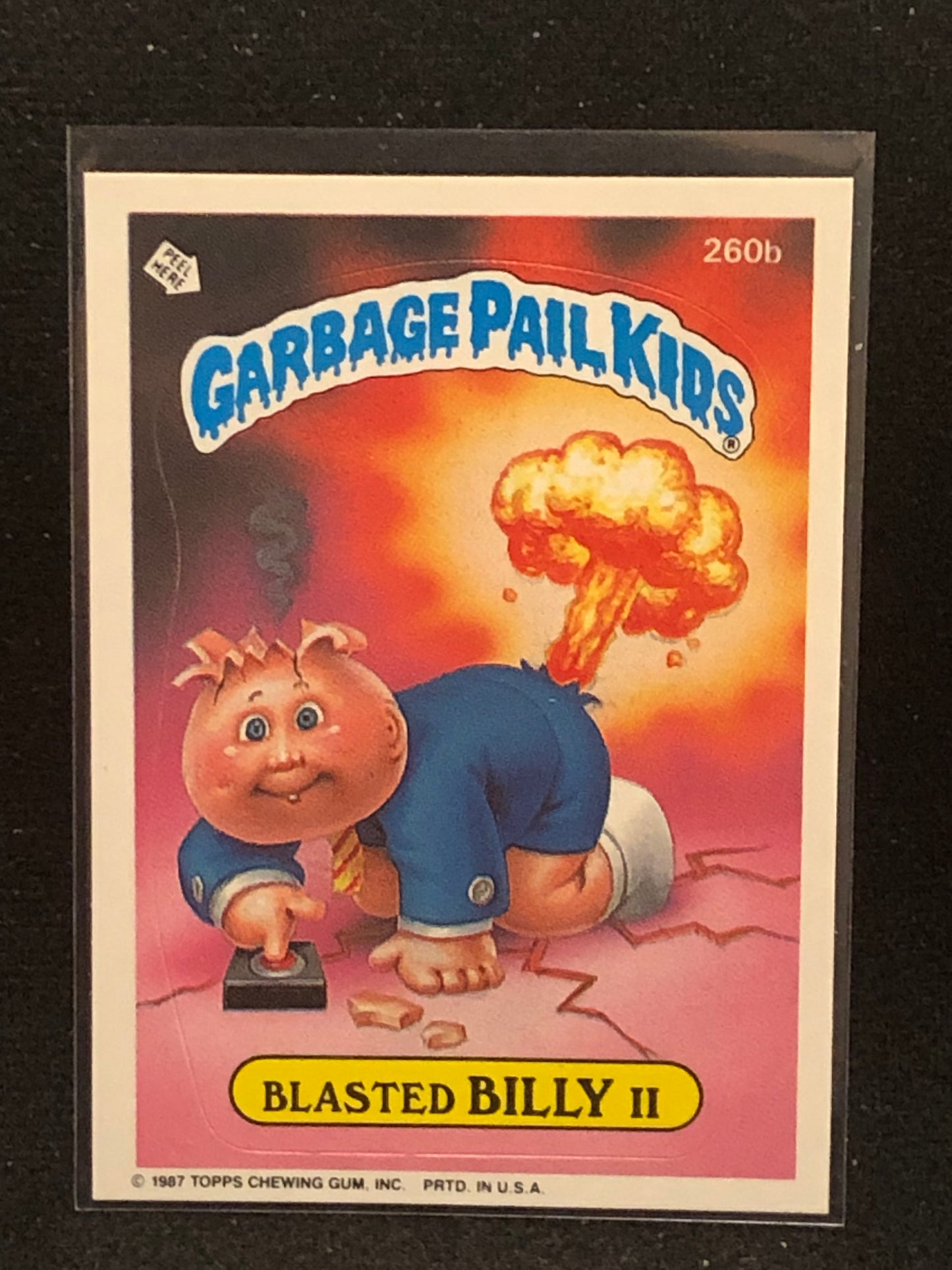 Garbage Pail Kids Original Series 7 (os7) 260b Blasted Billy II