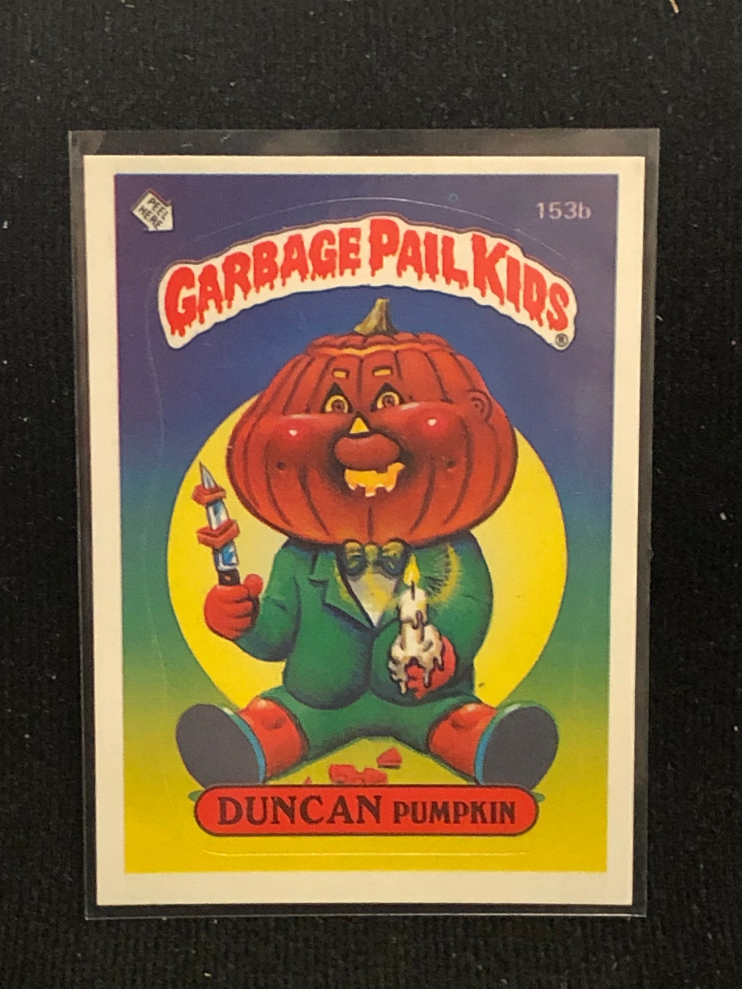 Garbage Pail Kids Original Series 4 (os4) 153b Duncan Pumpkin