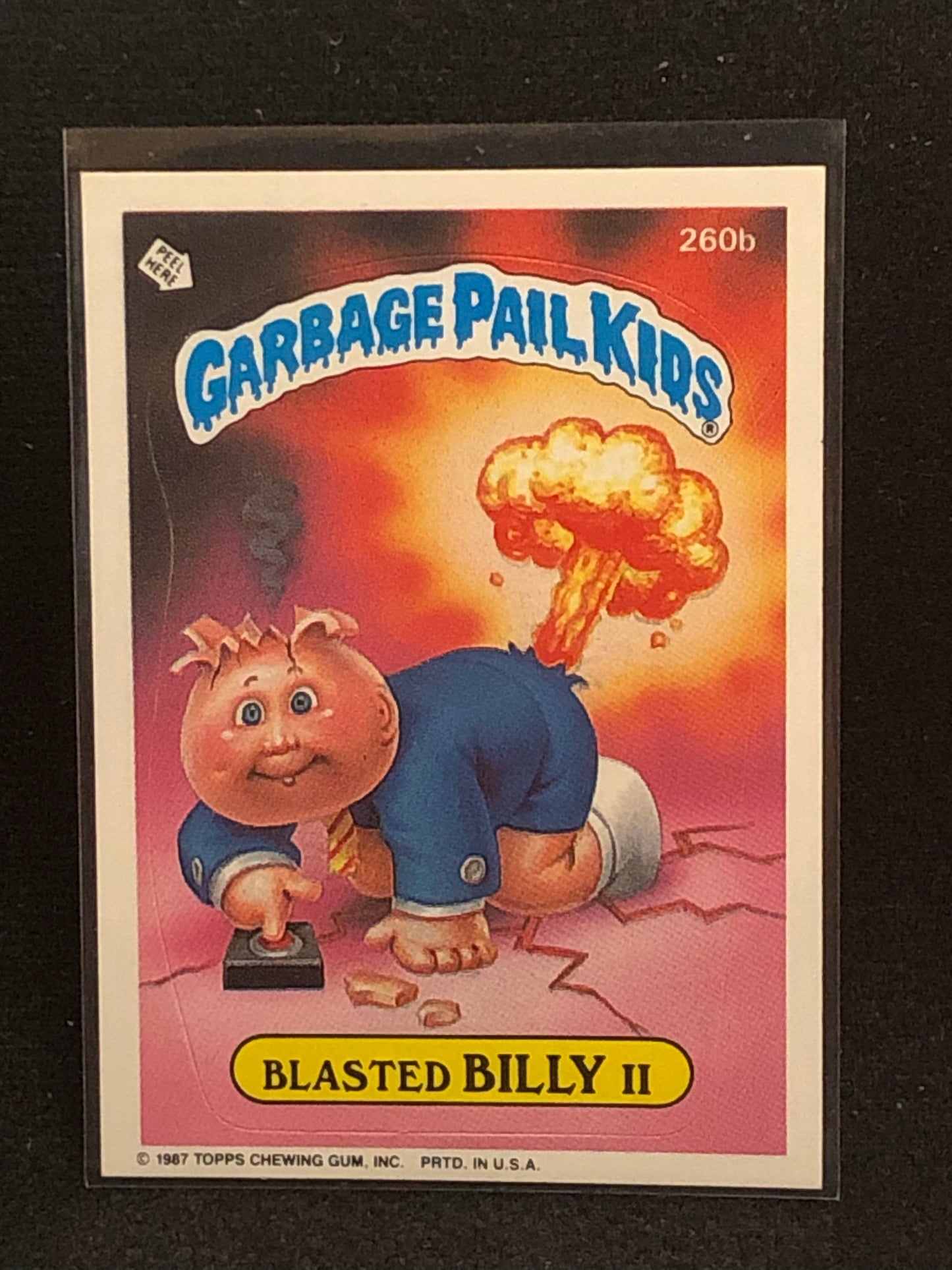 Garbage Pail Kids Original Series 7 (os7) 260b Blasted Billy II