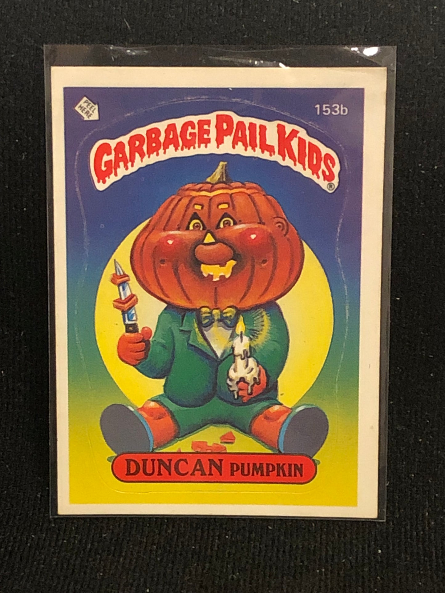 Garbage Pail Kids Original Series 4 (os4) 153b Duncan Pumpkin