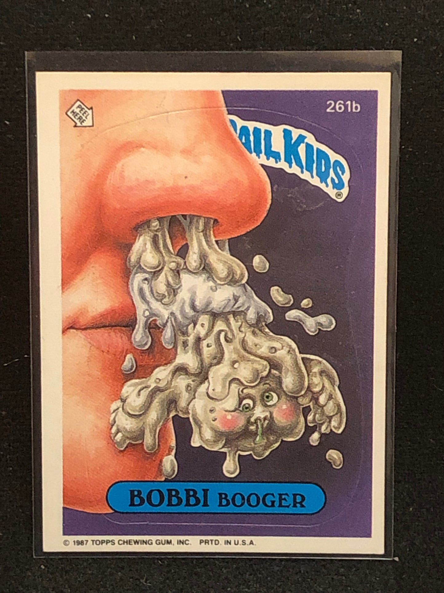 Garbage Pail Kids Original Series 7 (os7) 261b Bobbi Booger