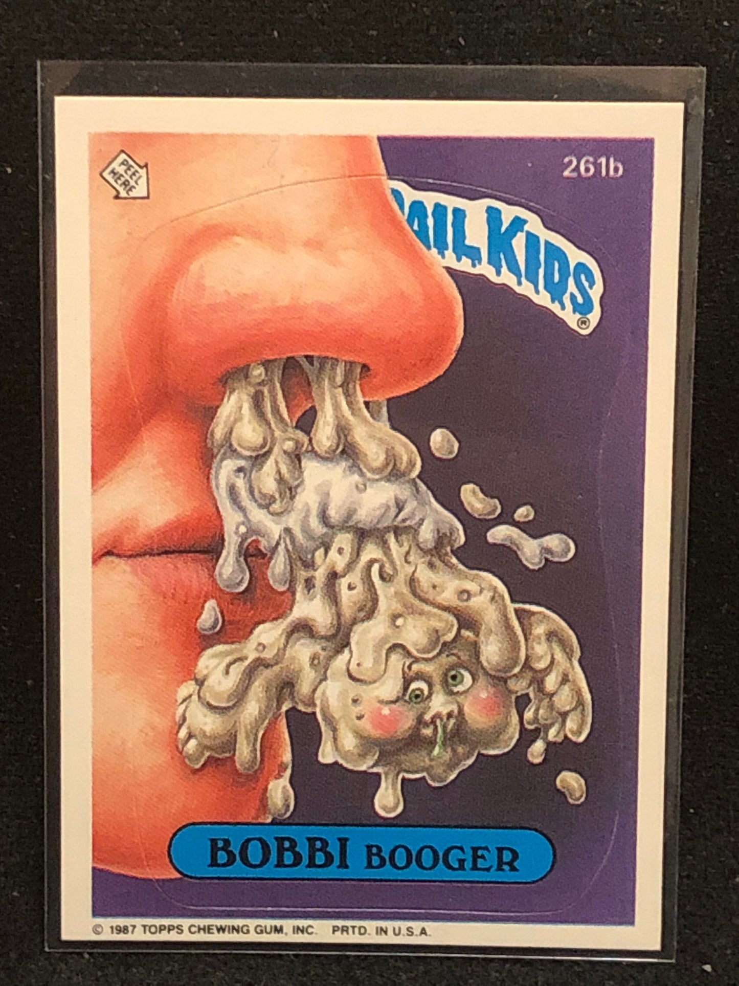 Garbage Pail Kids Original Series 7 (os7) 261b Bobbi Booger