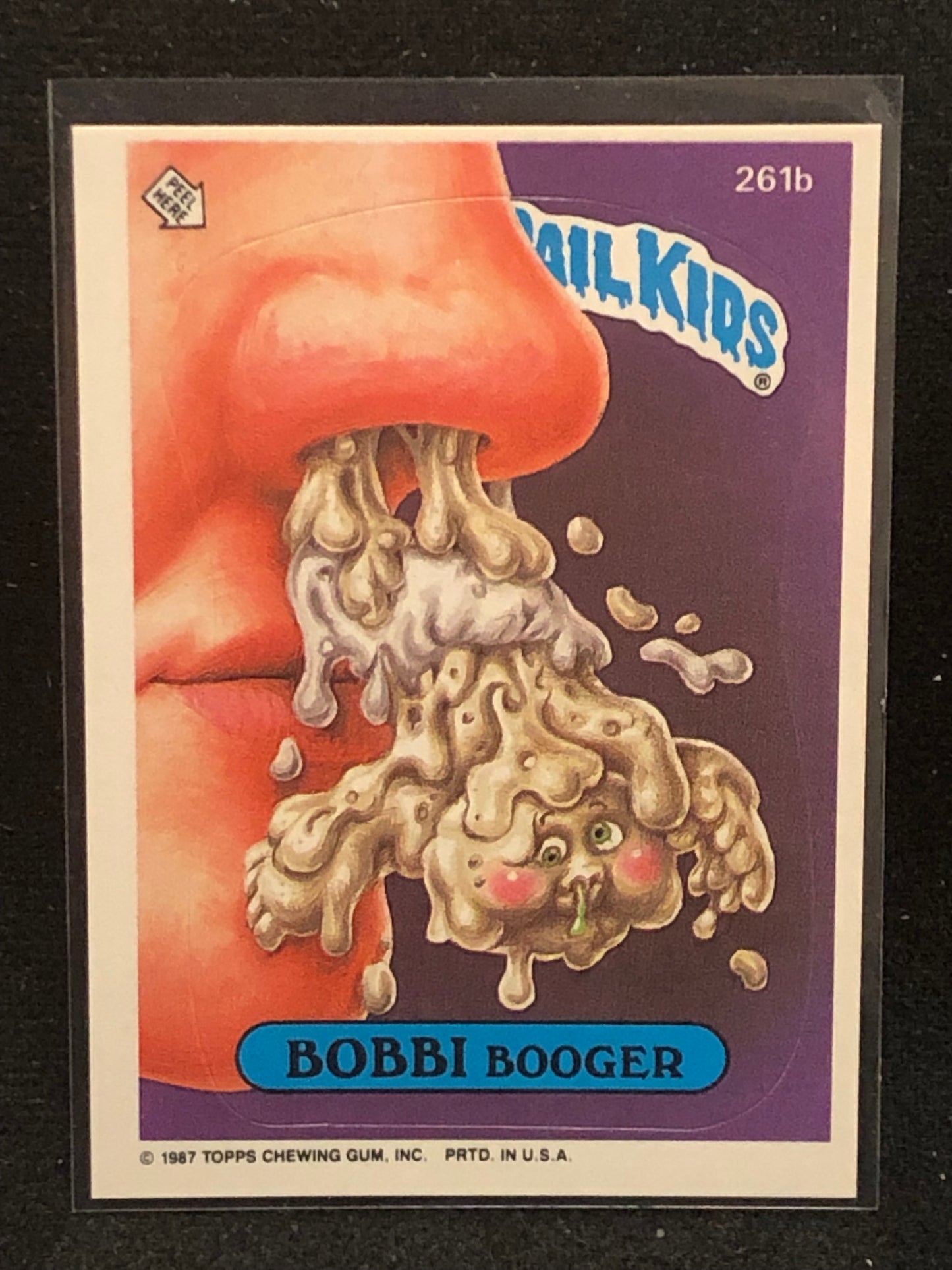 Garbage Pail Kids Original Series 7 (os7) 261b Bobbi Booger