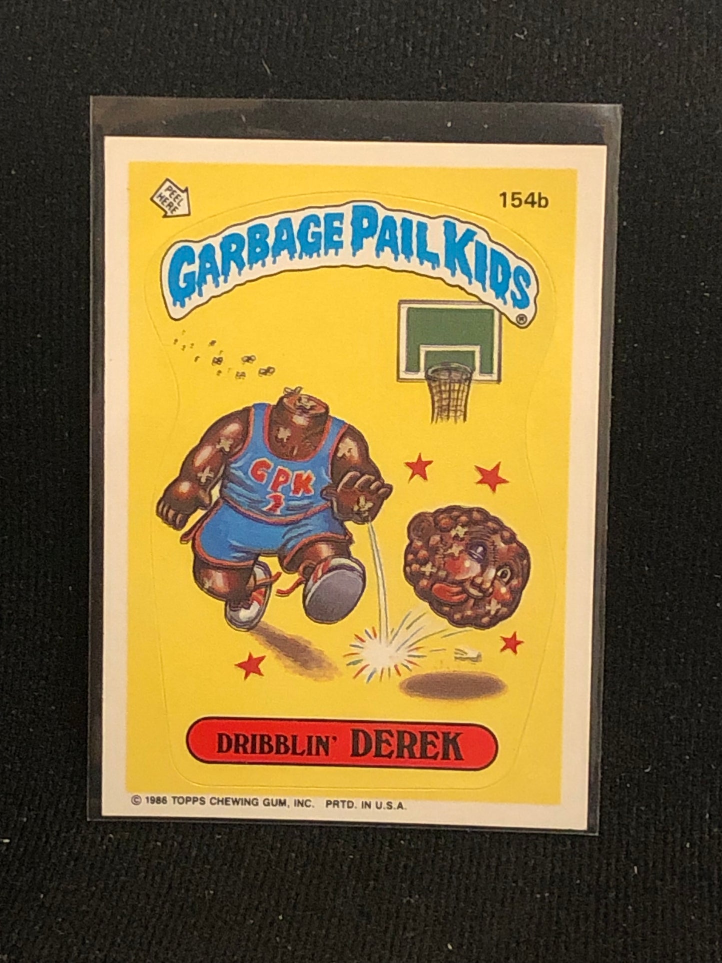 Garbage Pail Kids Original Series 4 (os4) 154b Dribblin Derek