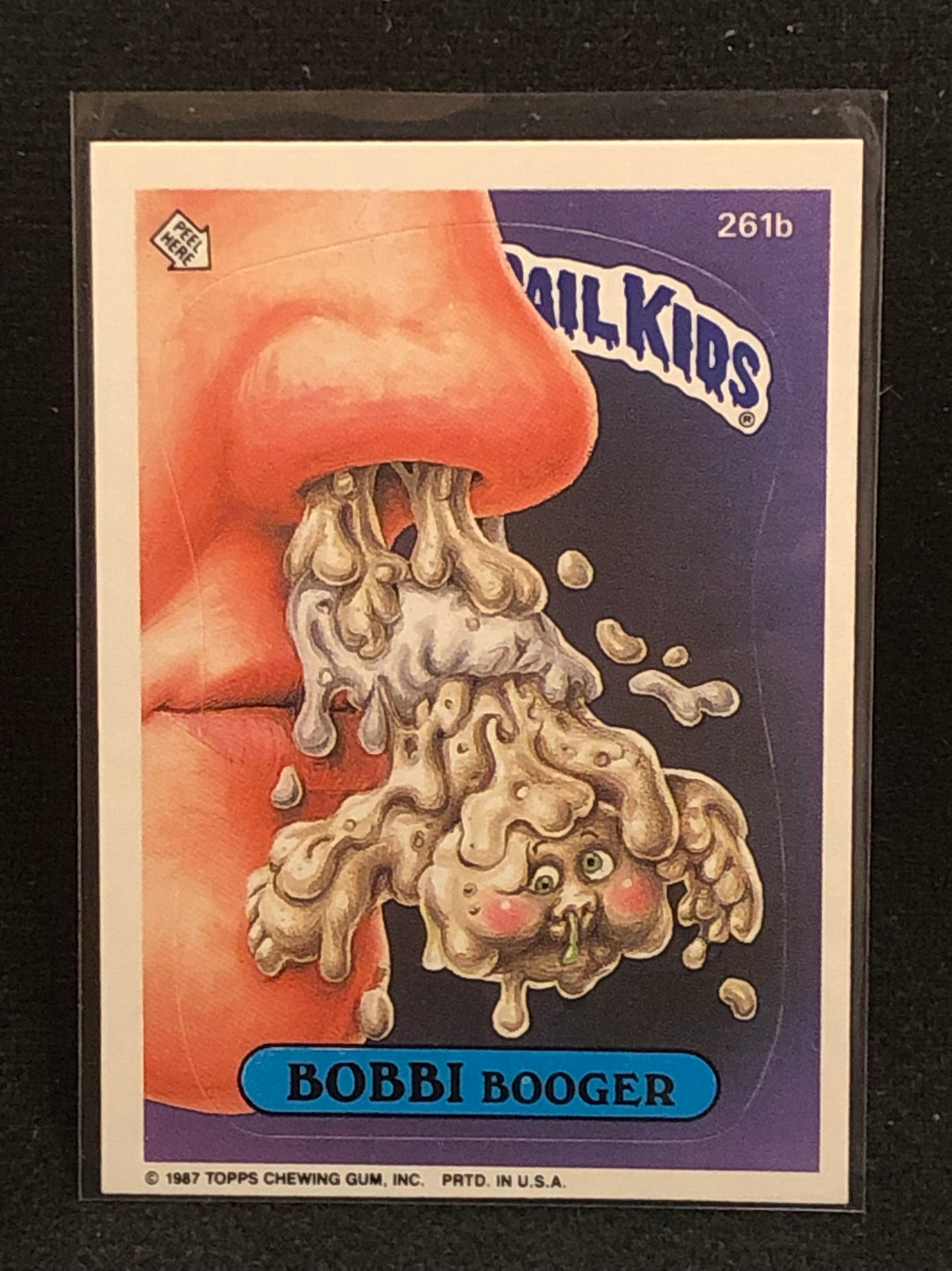 Garbage Pail Kids Original Series 7 (os7) 261b Bobbi Booger