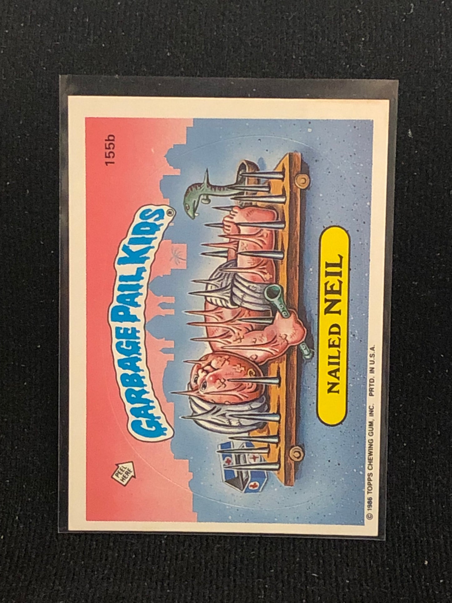 Garbage Pail Kids Original Series 4 (os4) 155b Nailed Neil