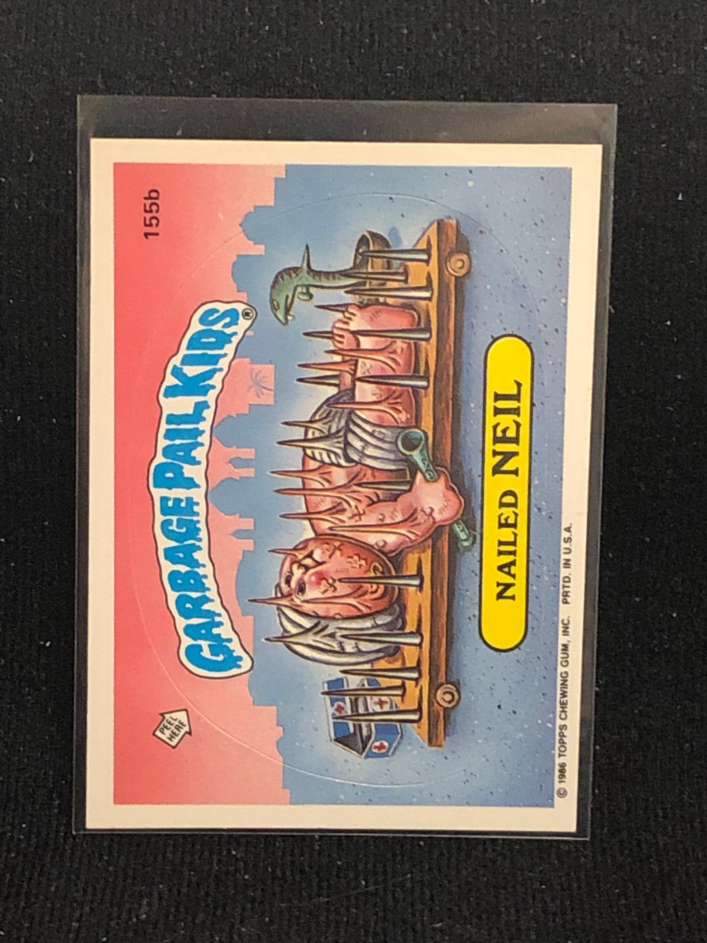 Garbage Pail Kids Original Series 4 (os4) 155b Nailed Neil