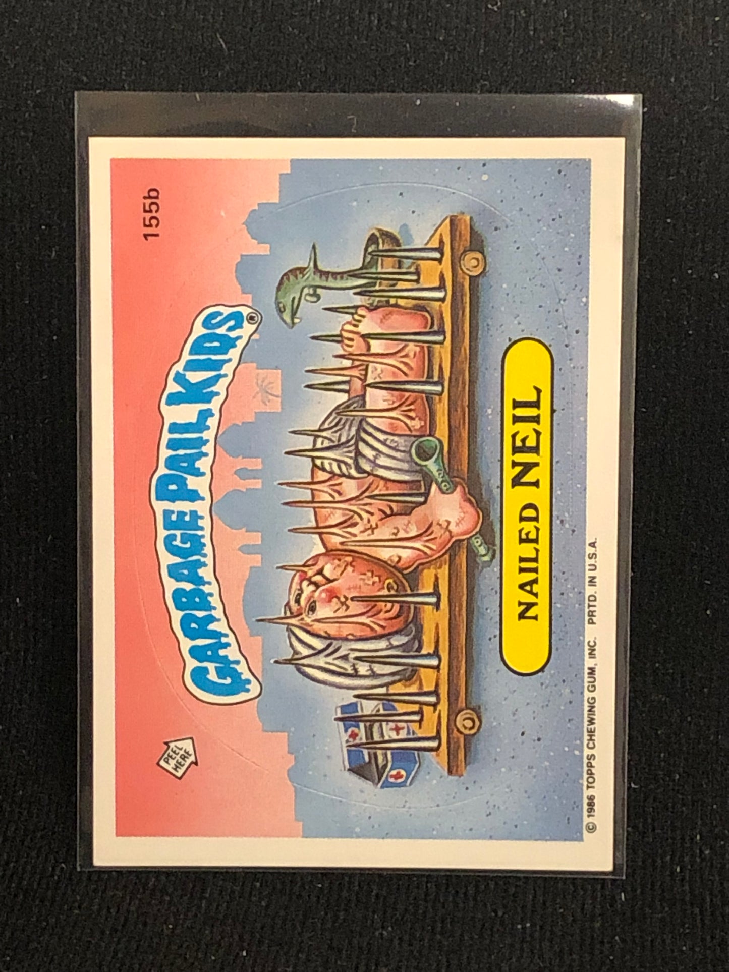 Garbage Pail Kids Original Series 4 (os4) 155b Nailed Neil