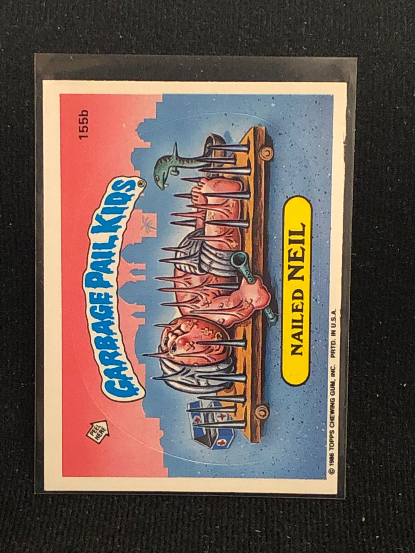 Garbage Pail Kids Original Series 4 (os4) 155b Nailed Neil