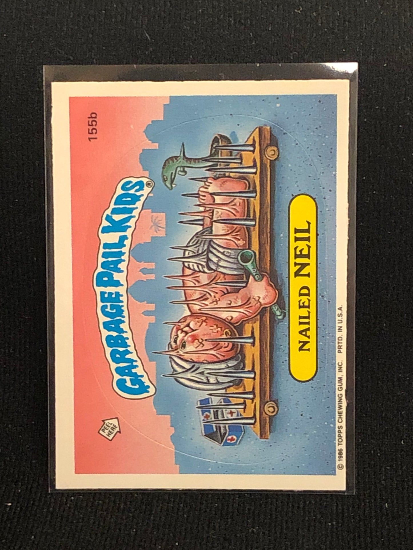 Garbage Pail Kids Original Series 4 (os4) 155b Nailed Neil