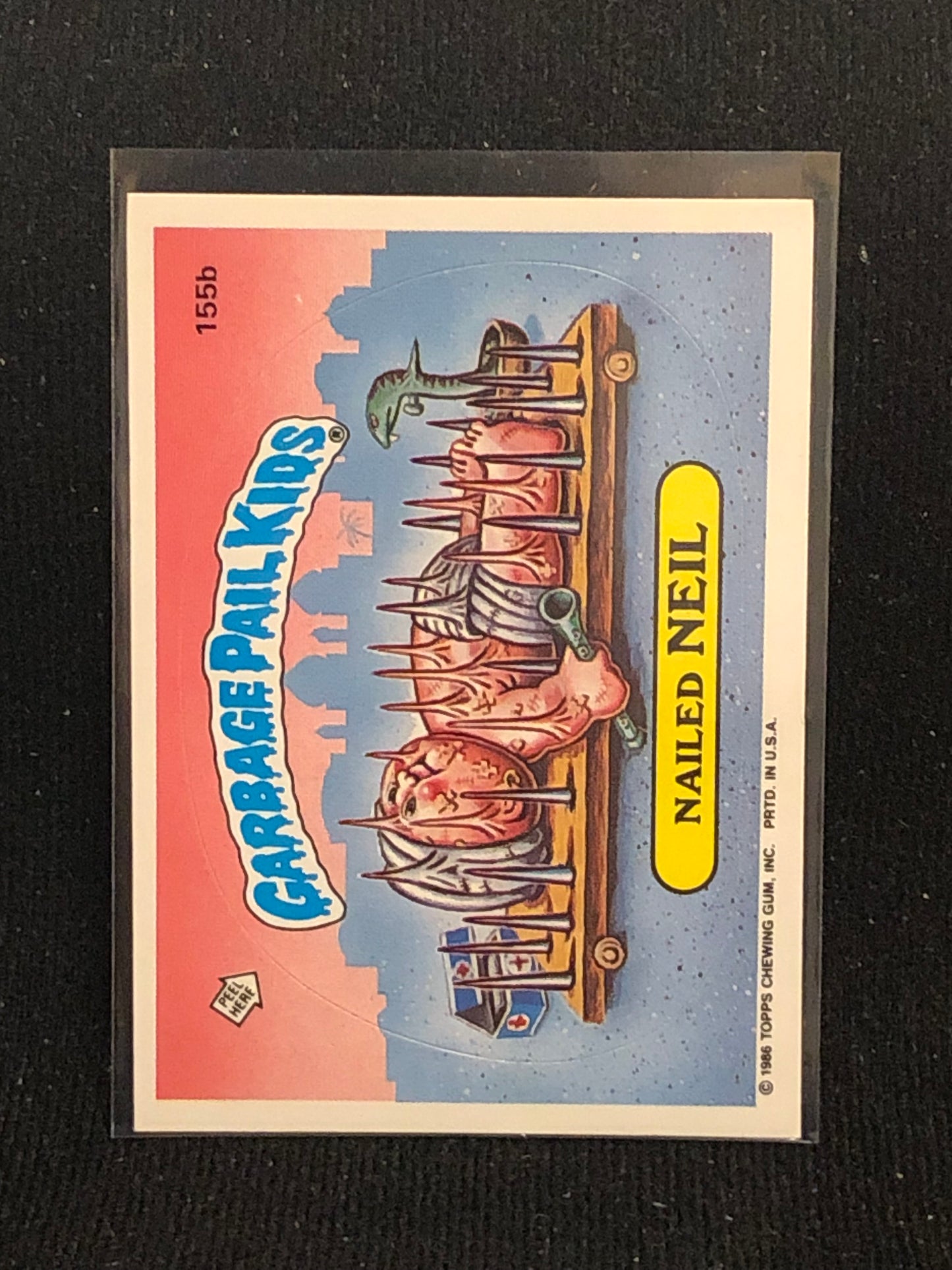 Garbage Pail Kids Original Series 4 (os4) 155b Nailed Neil