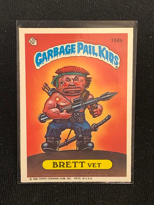 Garbage Pail Kids Original Series 4 (os4) 156b Brett Vet