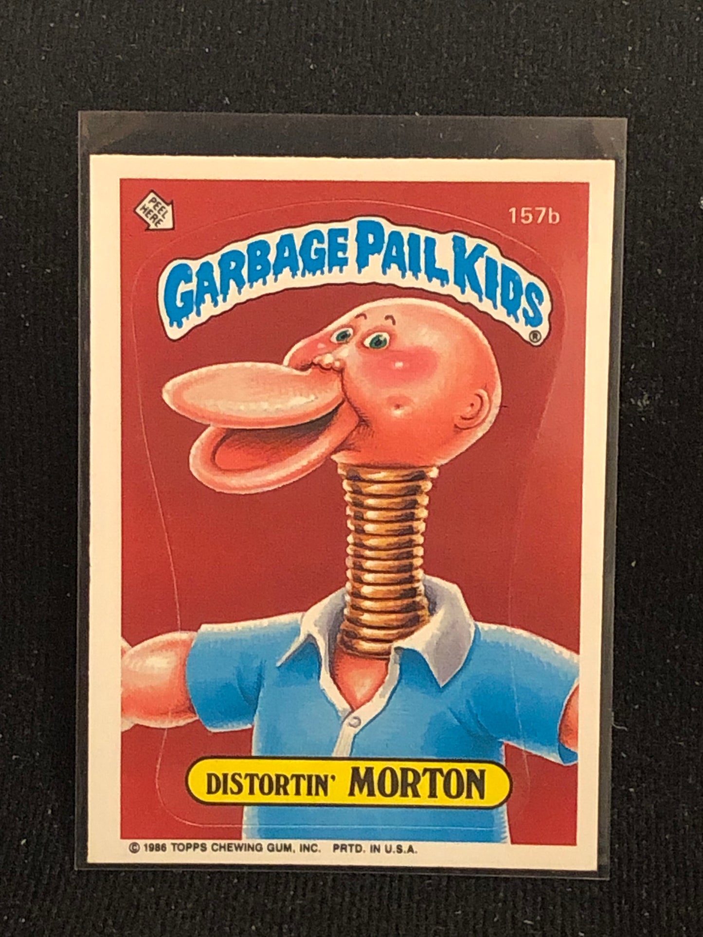 Garbage Pail Kids Original Series 4 (os4) 157b Distortin Morton