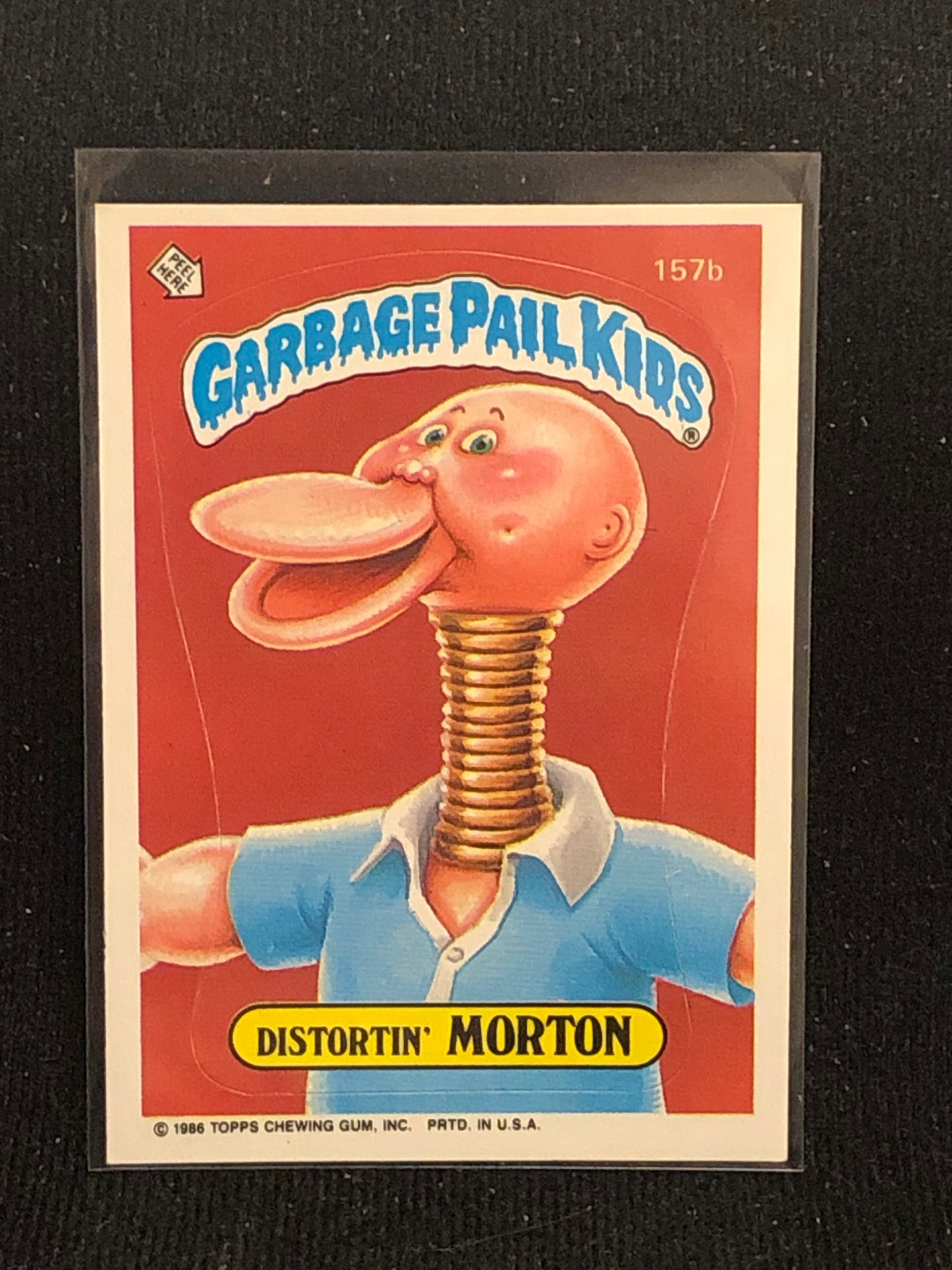 Garbage Pail Kids Original Series 4 (os4) 157b Distortin Morton