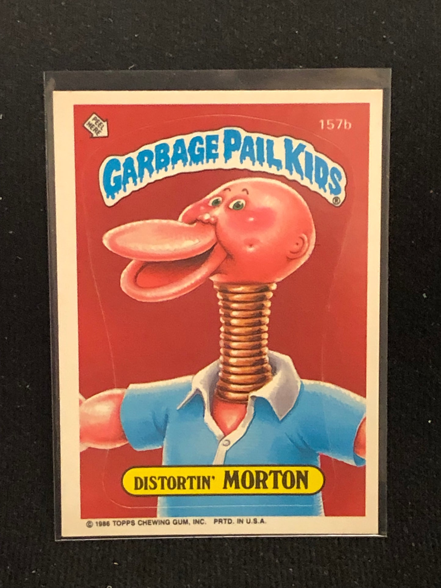 Garbage Pail Kids Original Series 4 (os4) 157b Distortin Morton