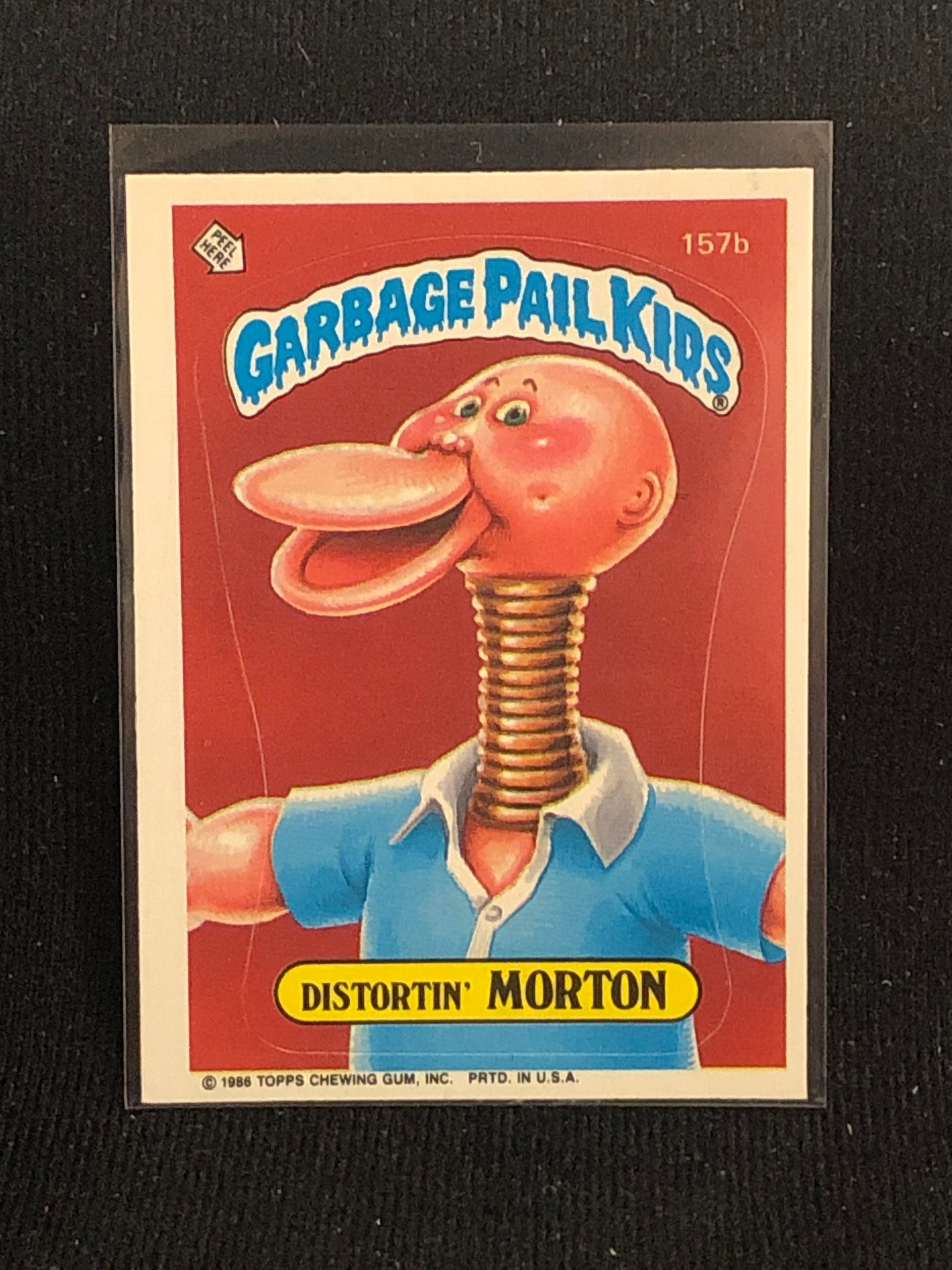 Garbage Pail Kids Original Series 4 (os4) 157b Distortin Morton