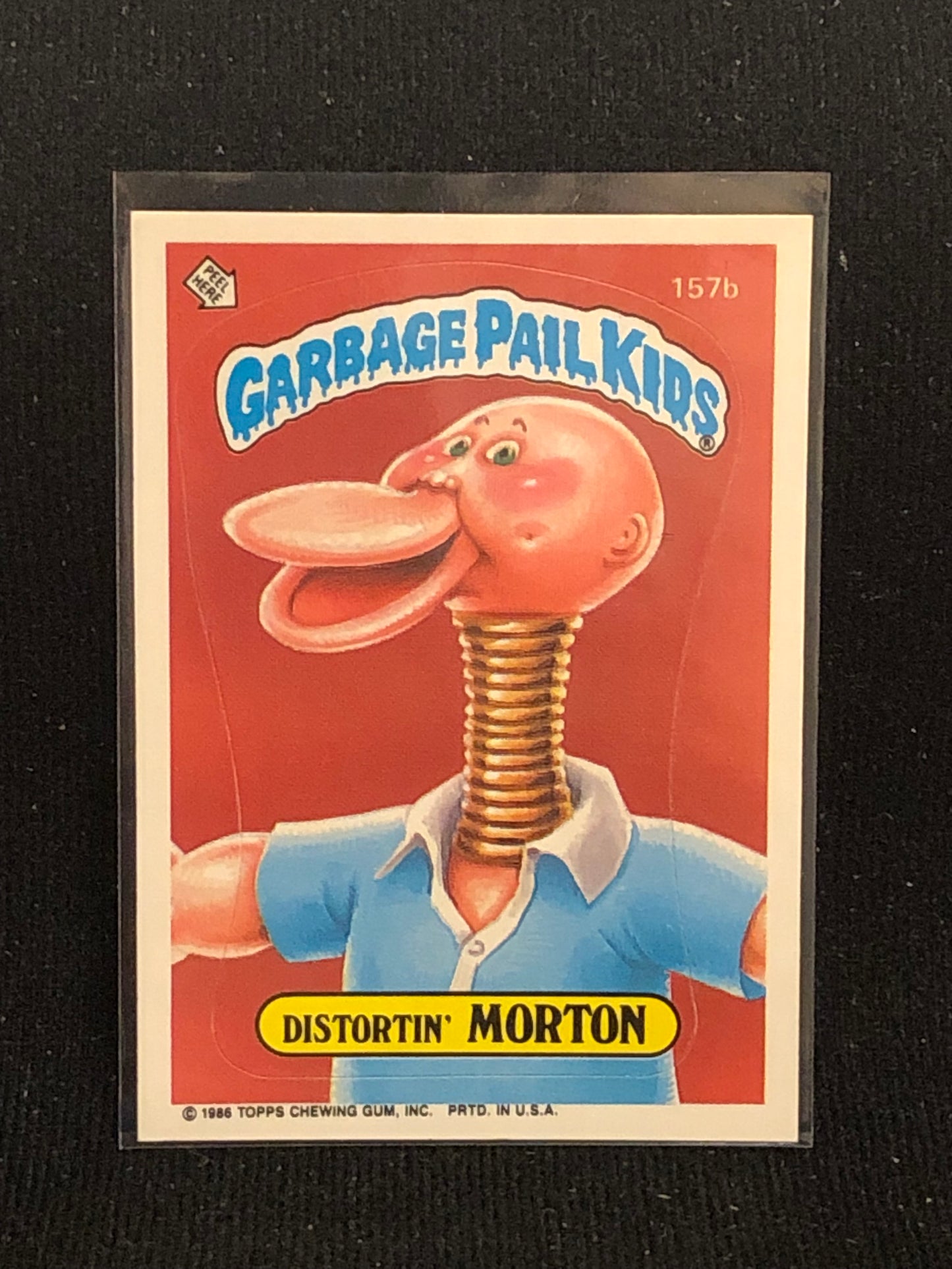 Garbage Pail Kids Original Series 4 (os4) 157b Distortin Morton