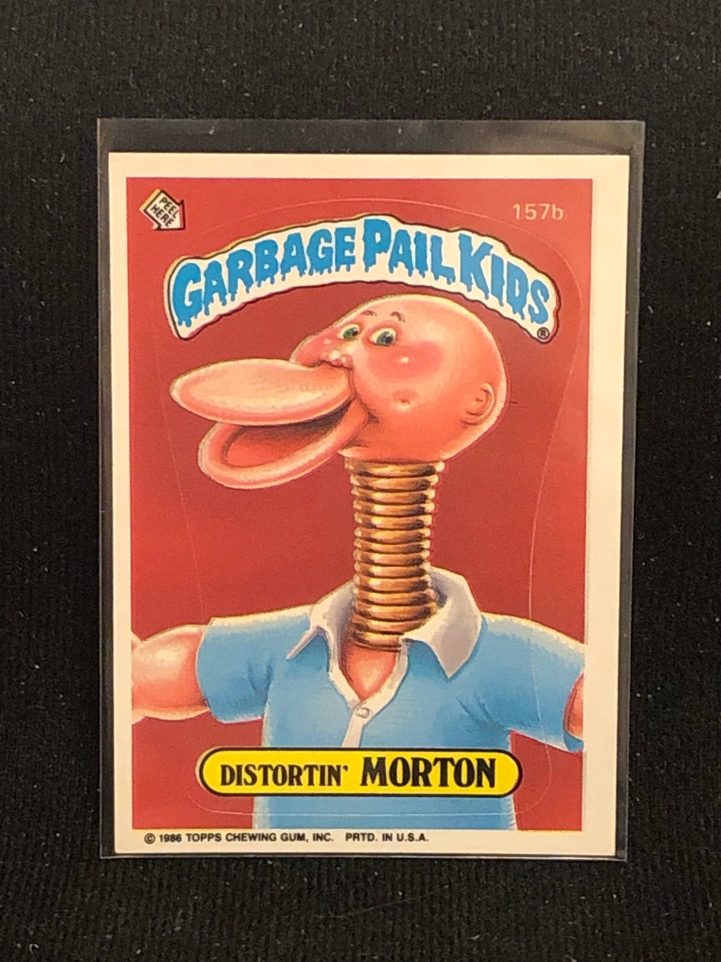 Garbage Pail Kids Original Series 4 (os4) 157b Distortin Morton