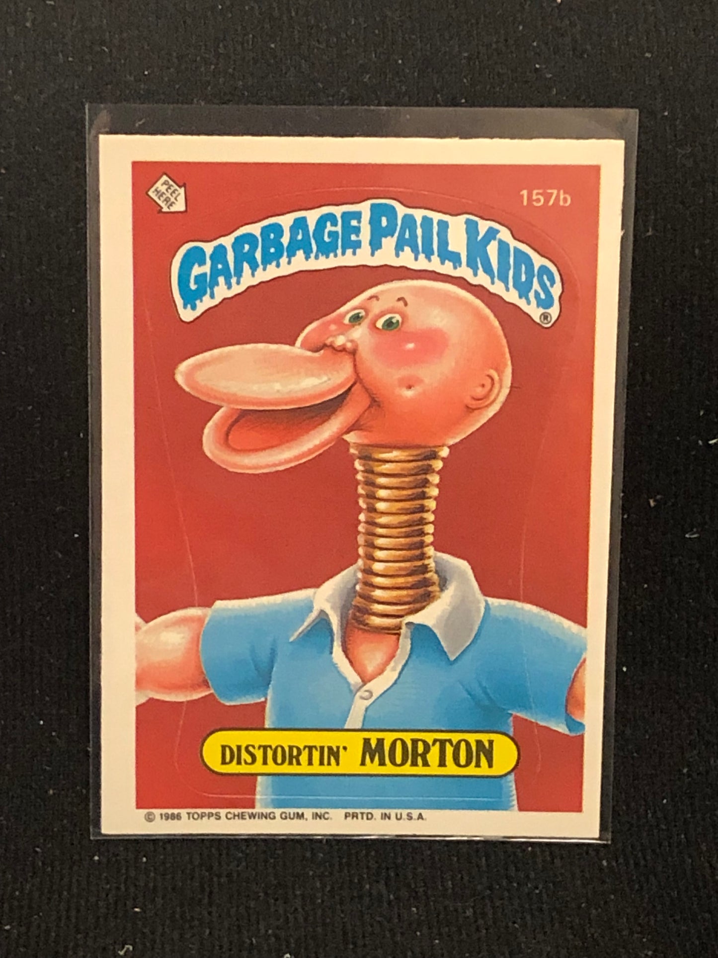 Garbage Pail Kids Original Series 4 (os4) 157b Distortin Morton