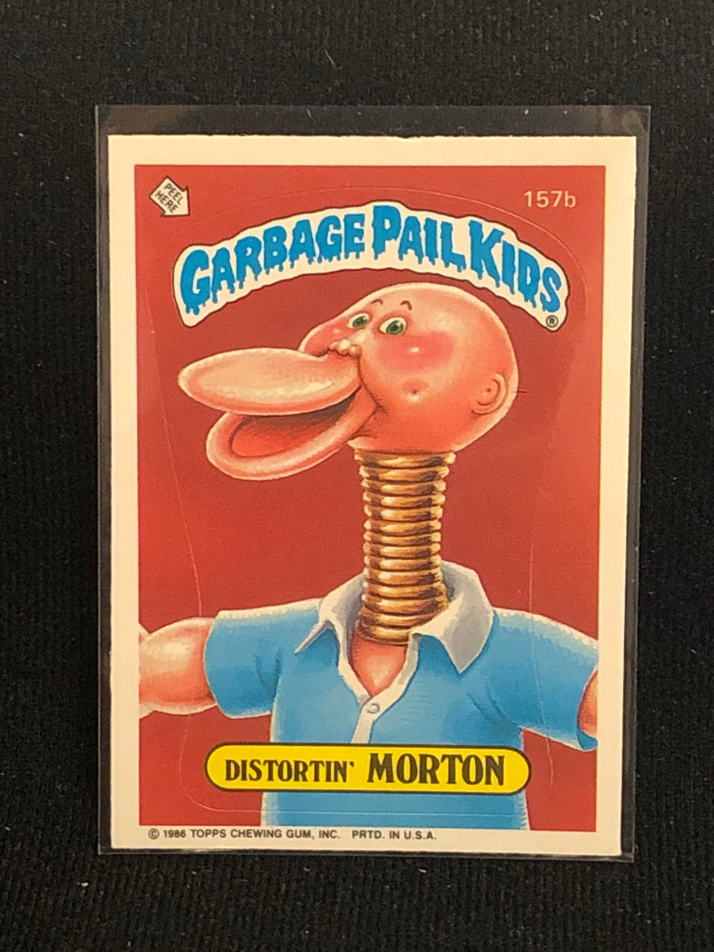 Garbage Pail Kids Original Series 4 (os4) 157b Distortin Morton