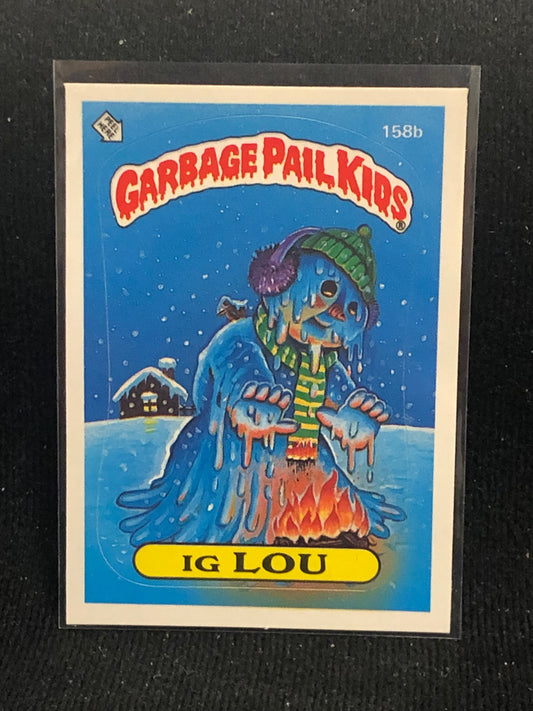 Garbage Pail Kids Original Series 4 (os4) 158b Ig Lou