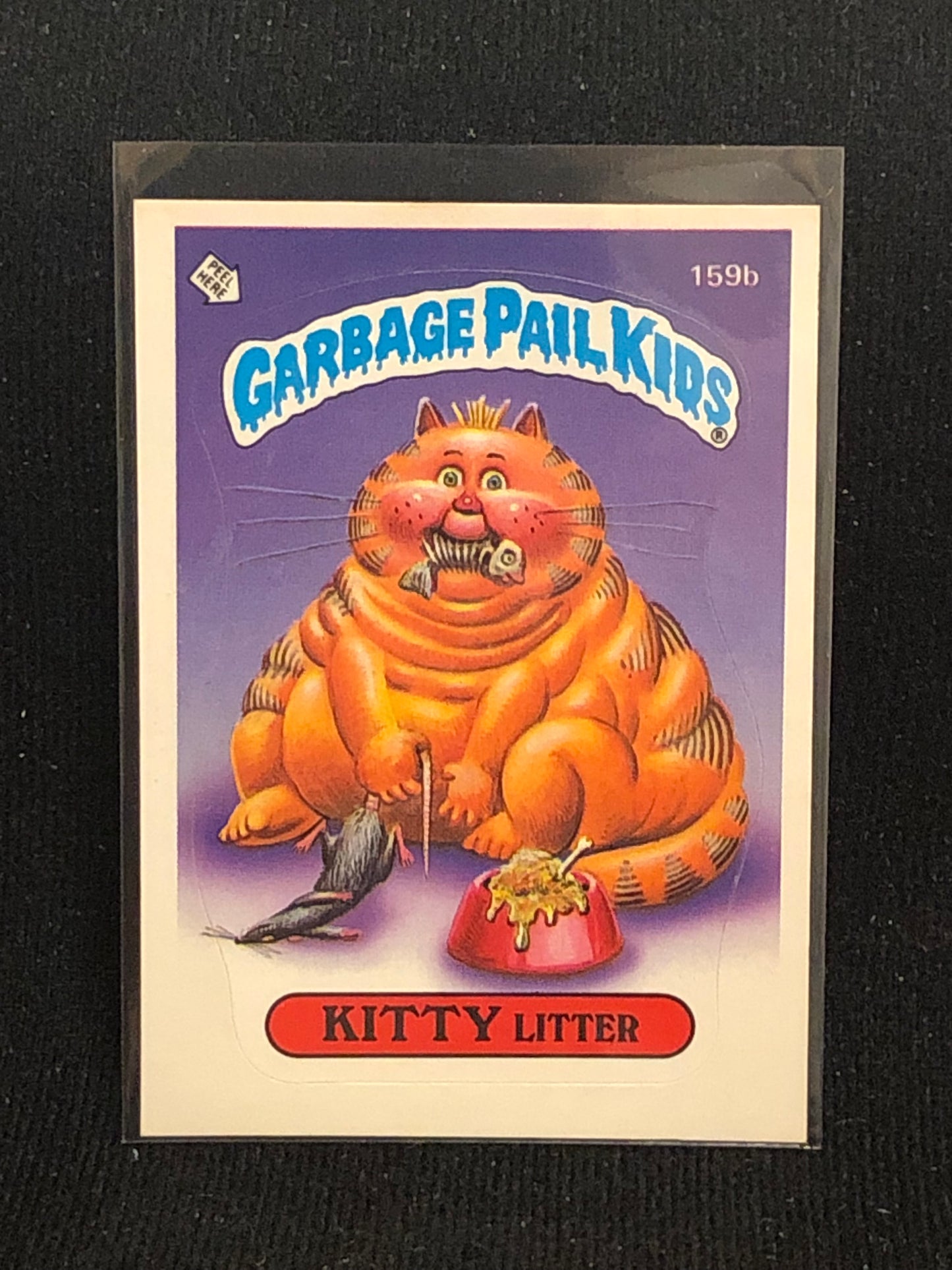 Garbage Pail Kids Original Series 4 (os4) 159b Kitty Litter