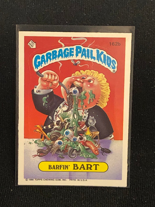 Garbage Pail Kids Original Series 4 (os4) 162b Barfin Bart