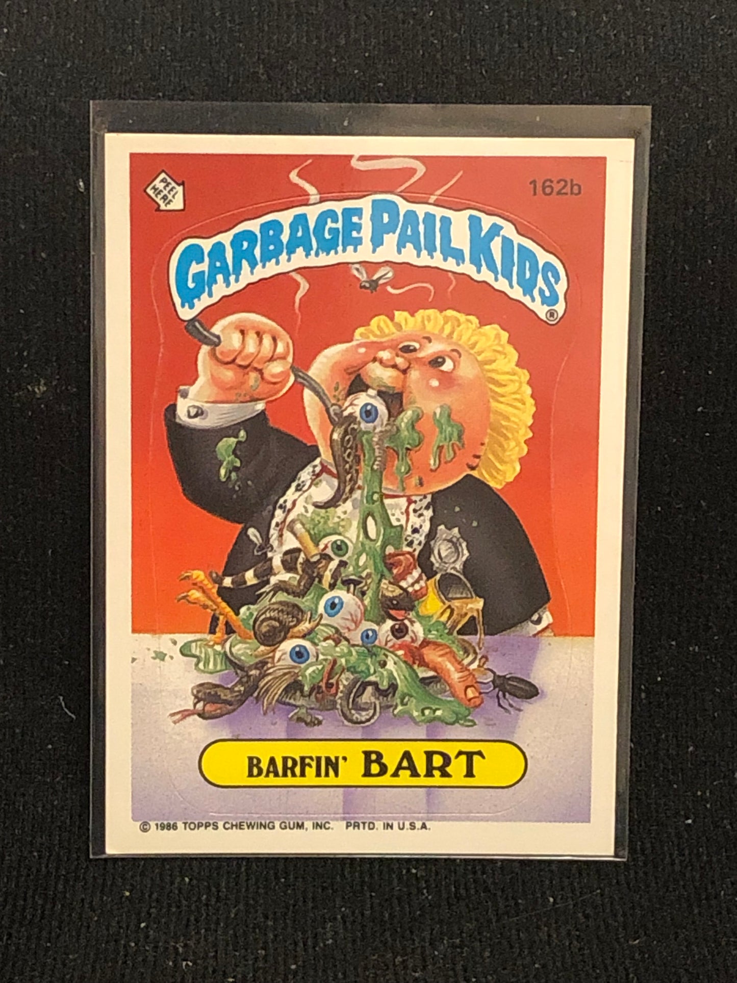 Garbage Pail Kids Original Series 4 (os4) 162b Barfin Bart