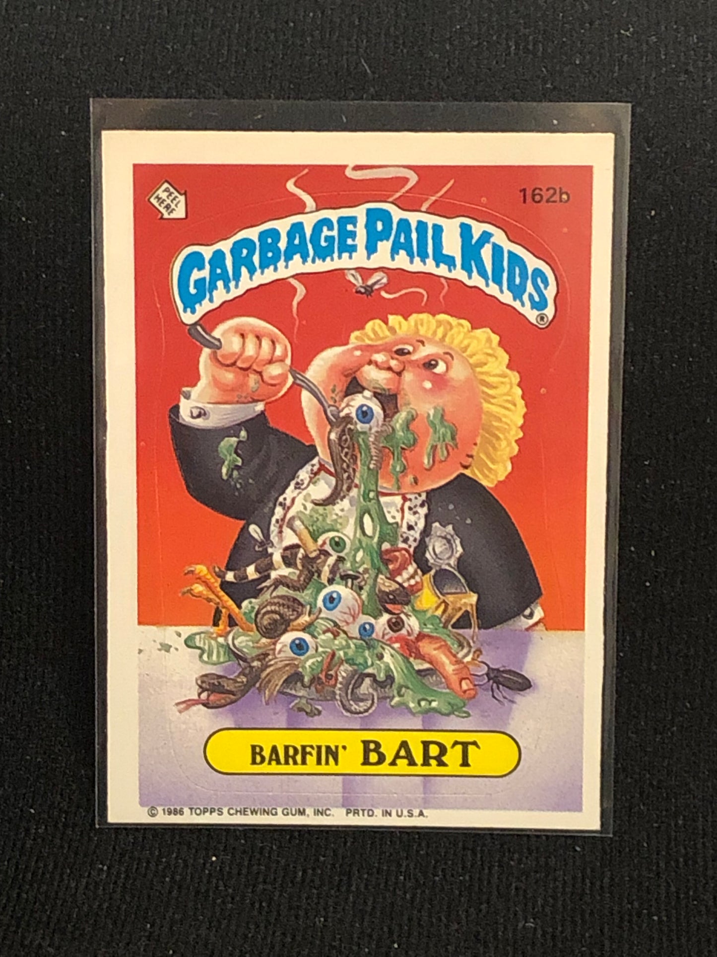 Garbage Pail Kids Original Series 4 (os4) 162b Barfin Bart