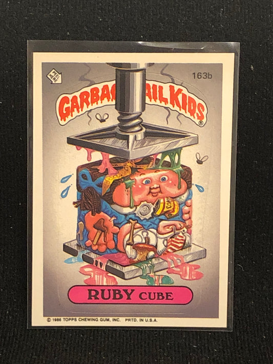 Garbage Pail Kids Original Series 4 (os4) 163b Ruby Cube