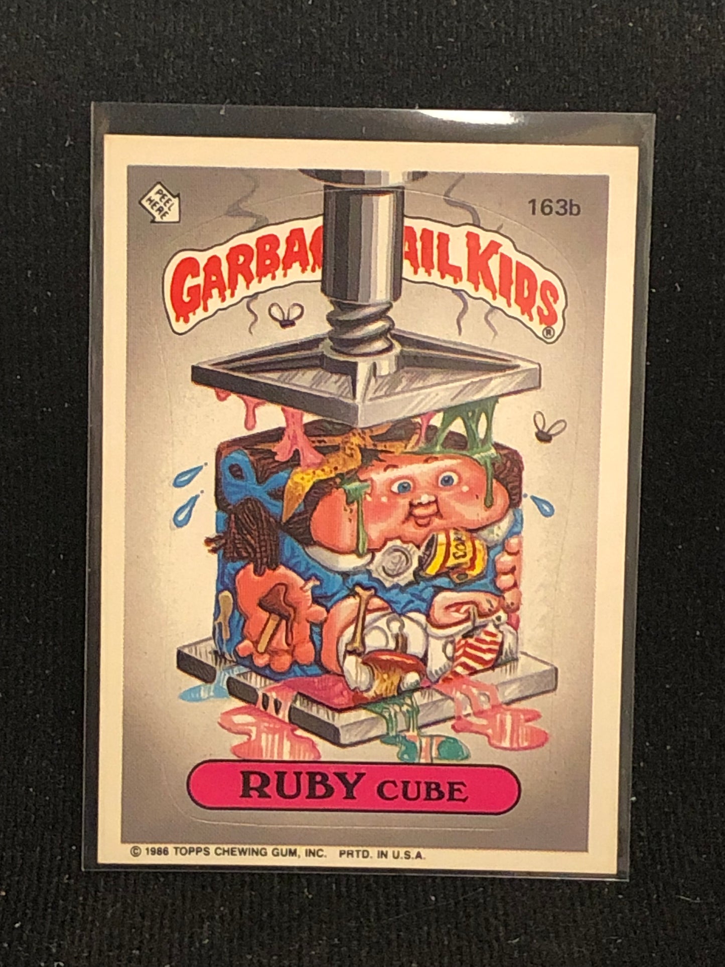 Garbage Pail Kids Original Series 4 (os4) 163b Ruby Cube