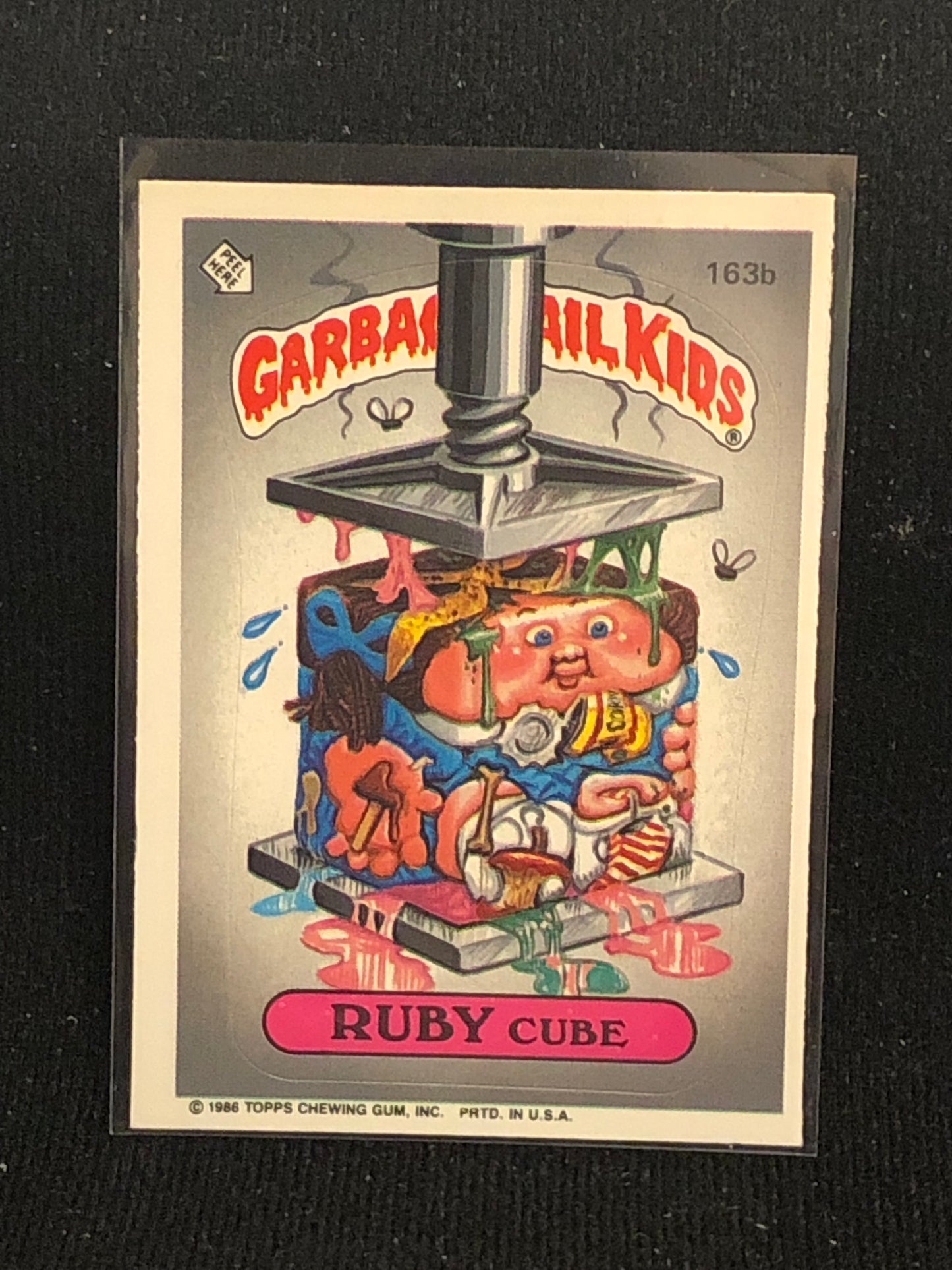 Garbage Pail Kids Original Series 4 (os4) 163b Ruby Cube