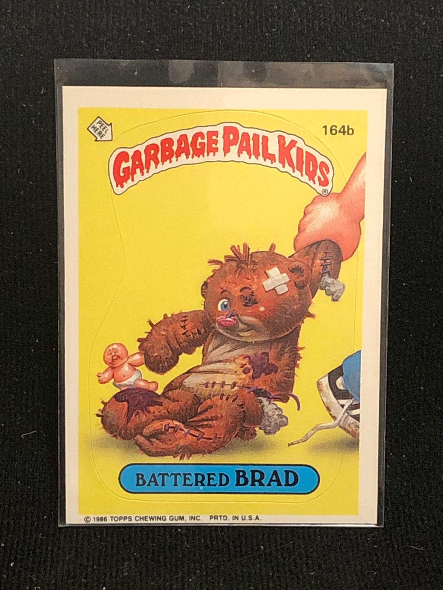 Garbage Pail Kids Original Series 4 (os4) 164b Battered Brad