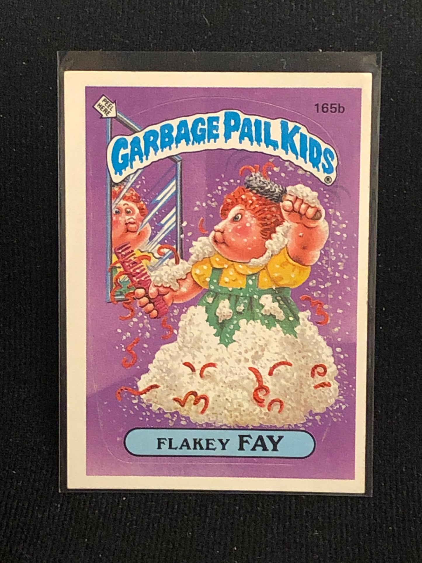 Garbage Pail Kids Original Series 4 (os4) 165b Flakey Fay